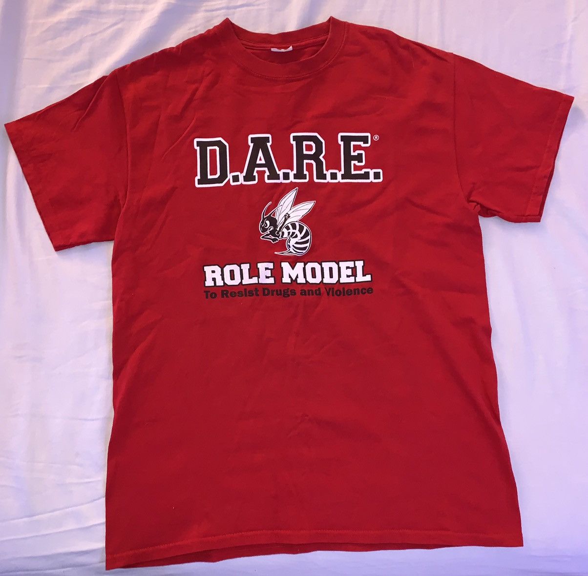 vintage-rare-vintage-d-a-r-e-role-model-t-shirt-grailed