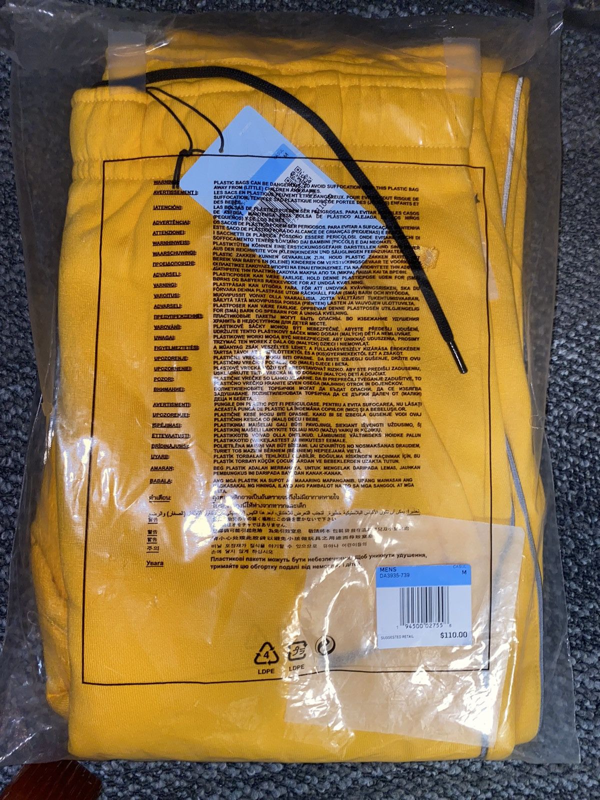 Nike Nike NOCTA yellow sweatpants Grailed