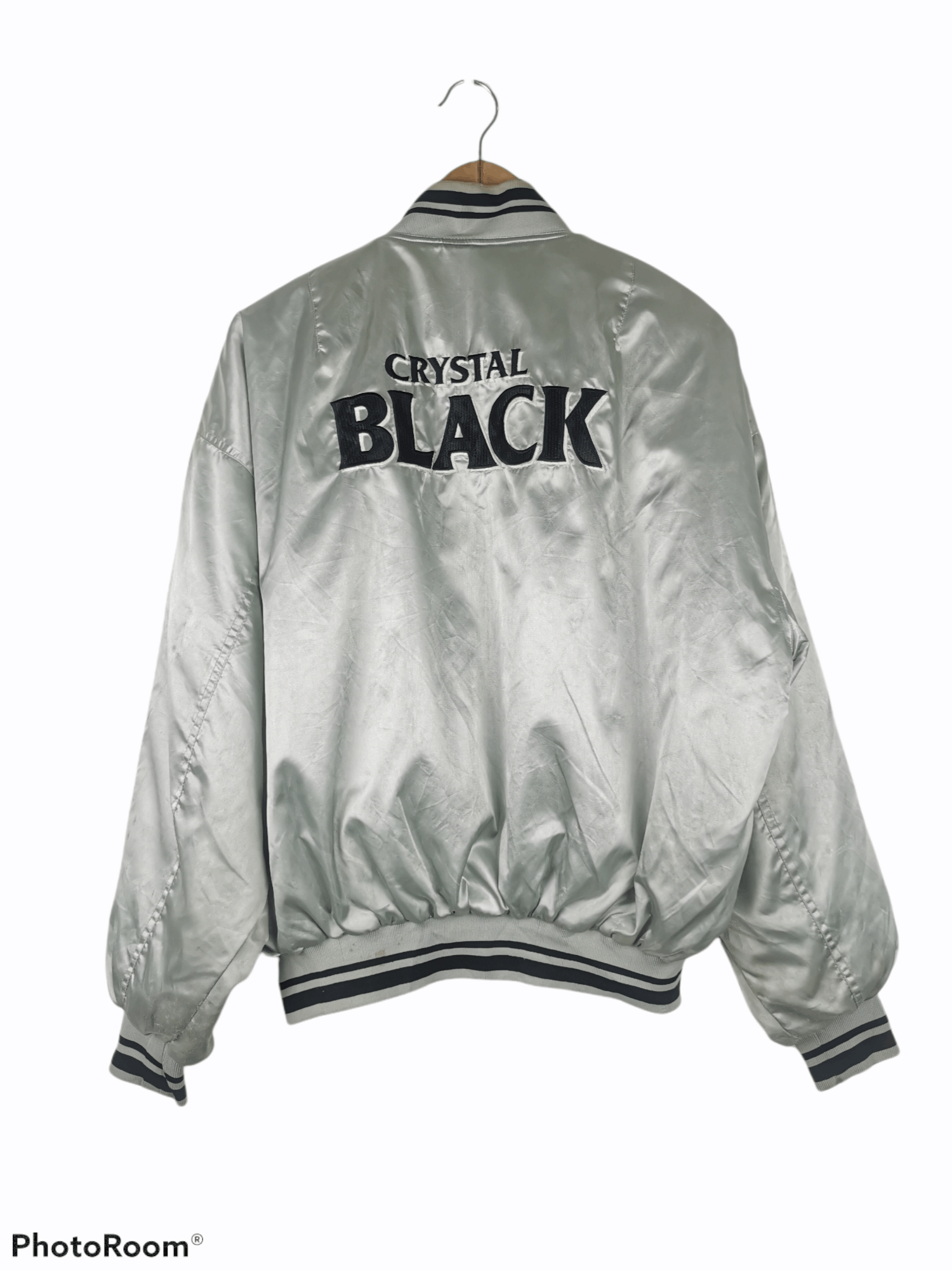 MLB × Vintage Vintage Crystal Black Varsity Jacket Size US L / EU 52-54 / 3 - 1 Thumbnail