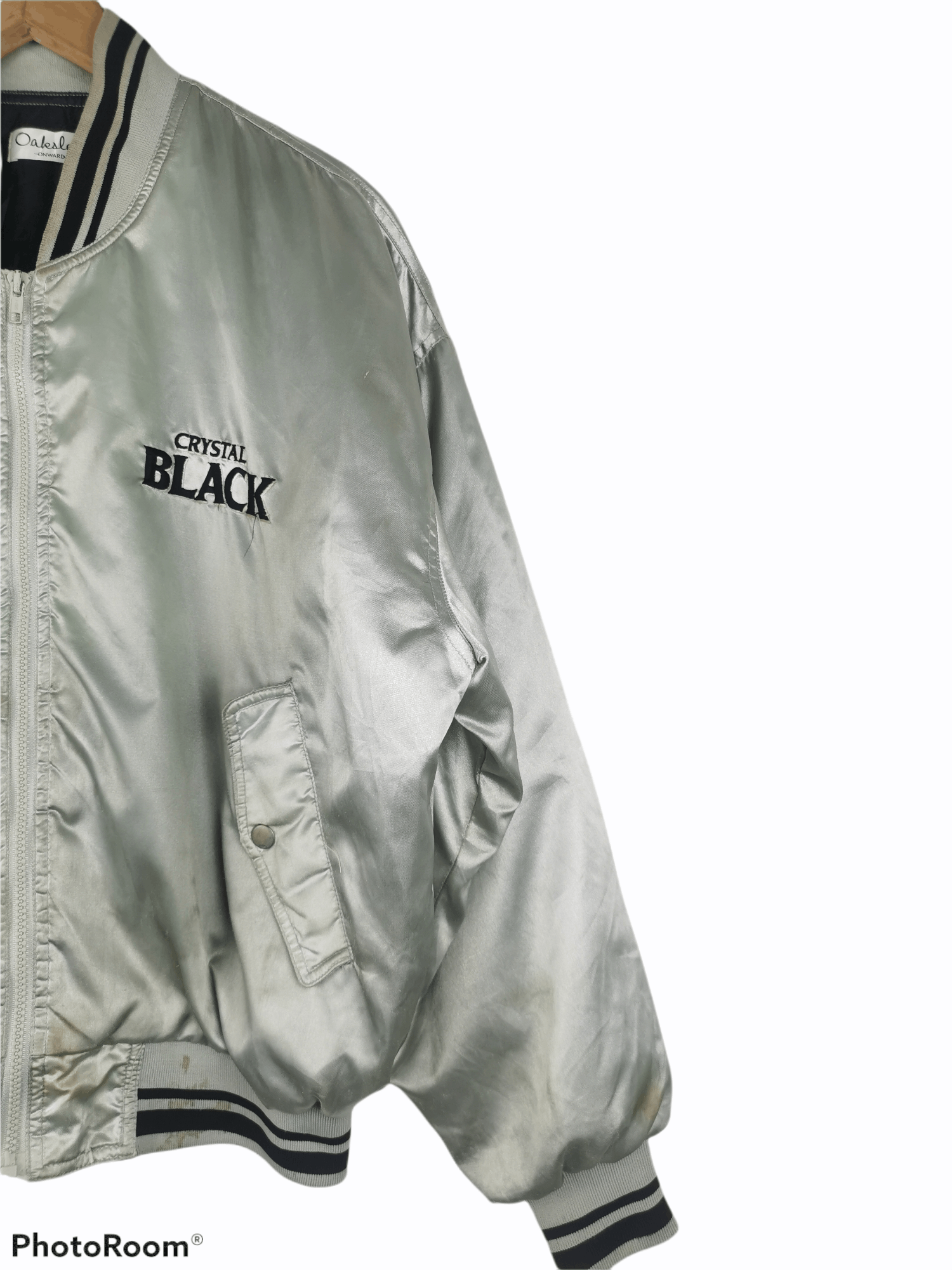 MLB × Vintage Vintage Crystal Black Varsity Jacket Size US L / EU 52-54 / 3 - 5 Thumbnail