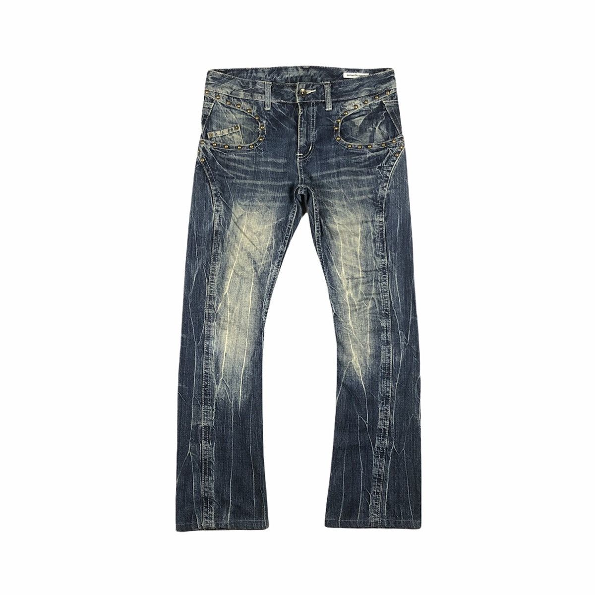 Semantic Design 🇯🇵 Crazy Washed Flare Denim