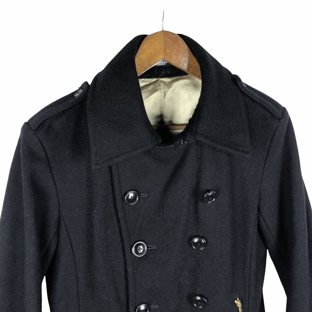 Tornado Mart Tornado Mart 🇯🇵 Navy Wool Napoleon Coat Size US S / EU 44-46 / 1 - 4 Thumbnail