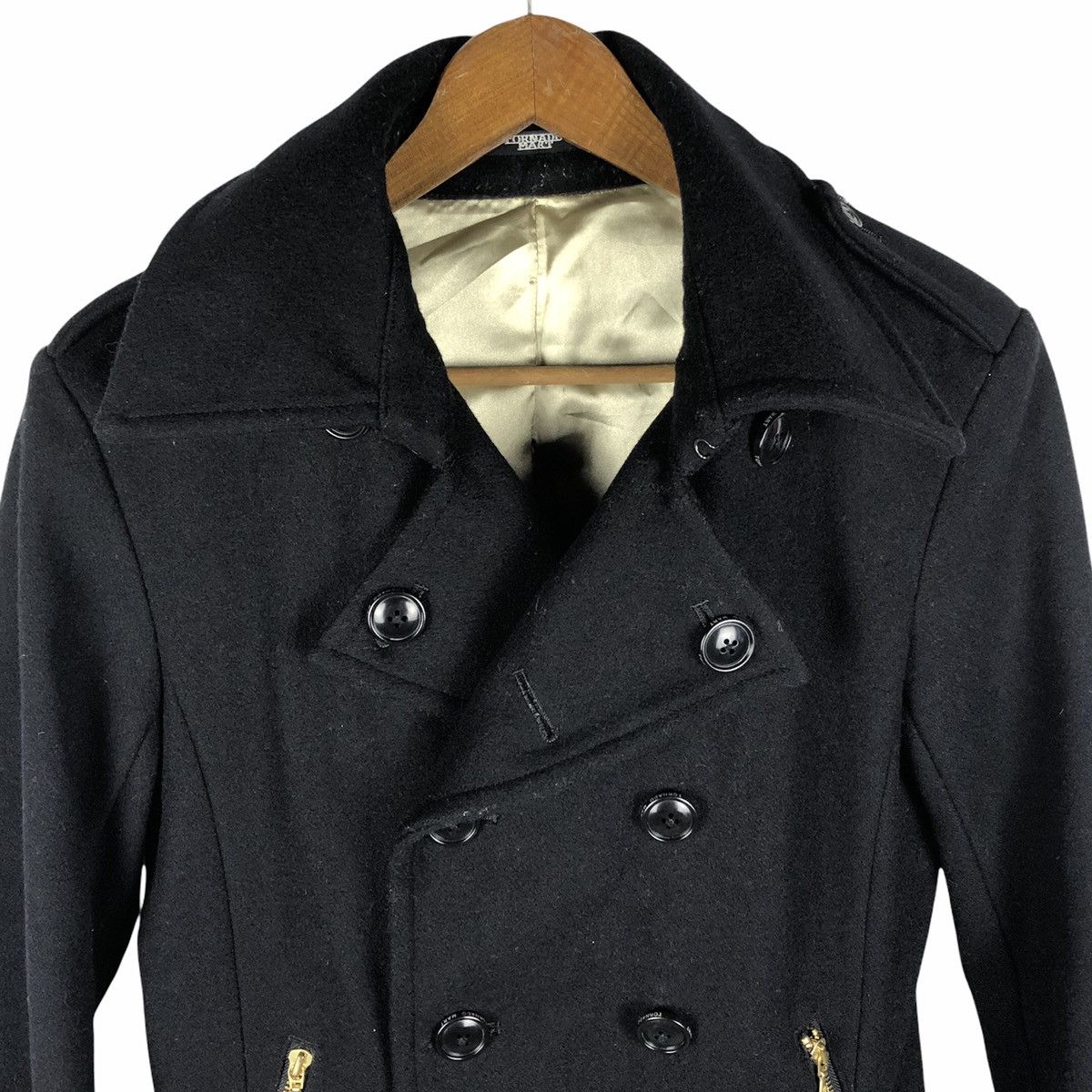 Tornado Mart Tornado Mart 🇯🇵 Navy Wool Napoleon Coat Size US S / EU 44-46 / 1 - 8 Thumbnail