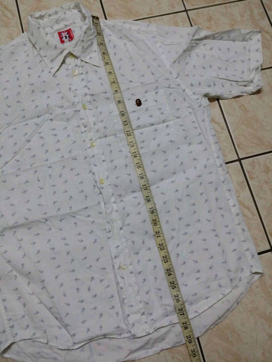 Bape A BATHING APE BAPE STAR FULL PRINT BUTTON UP SHIRT Size US L / EU 52-54 / 3 - 5 Thumbnail