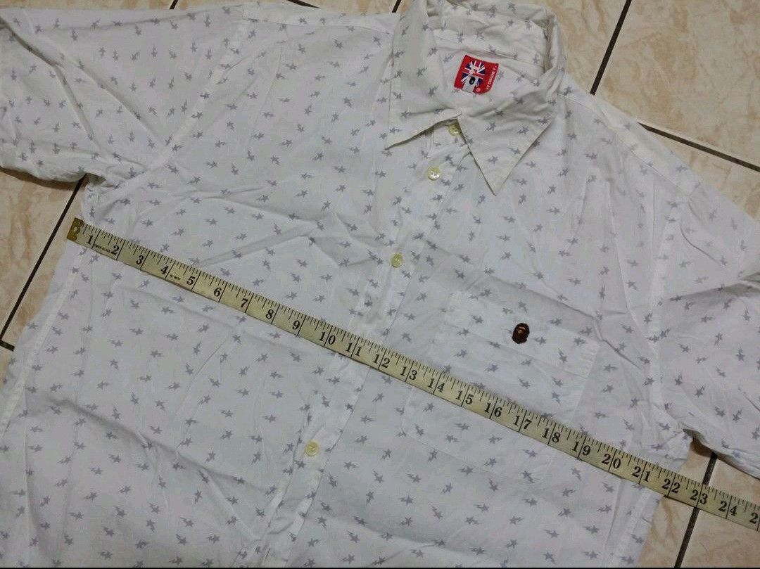 Bape A BATHING APE BAPE STAR FULL PRINT BUTTON UP SHIRT Size US L / EU 52-54 / 3 - 4 Thumbnail