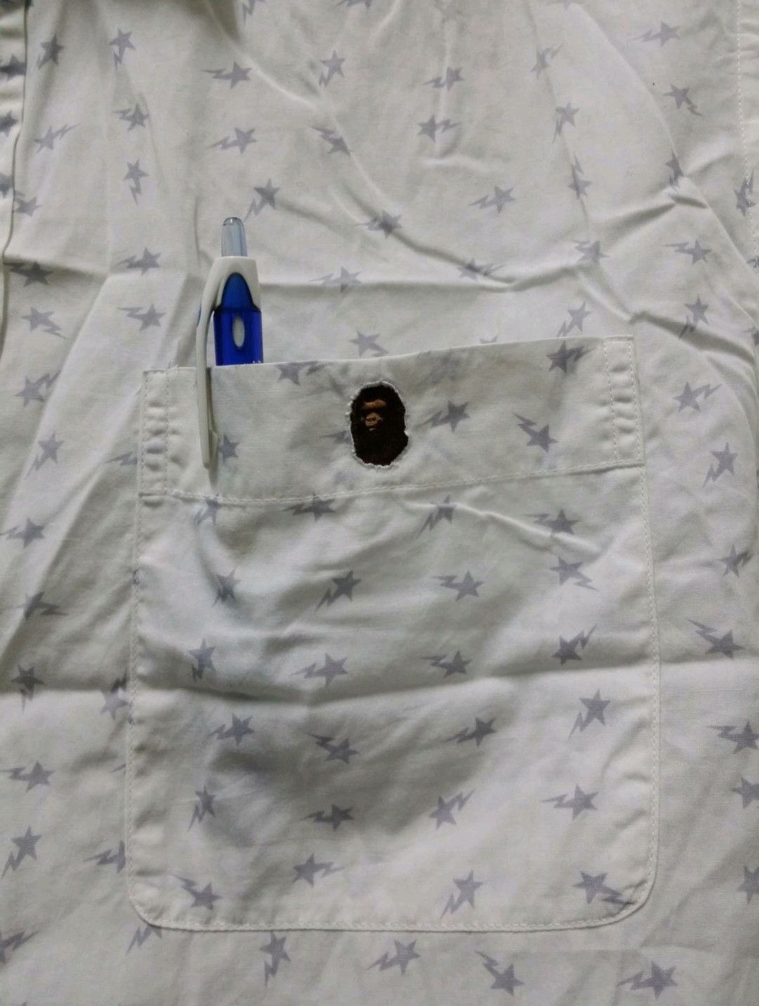 Bape A BATHING APE BAPE STAR FULL PRINT BUTTON UP SHIRT Size US L / EU 52-54 / 3 - 3 Thumbnail