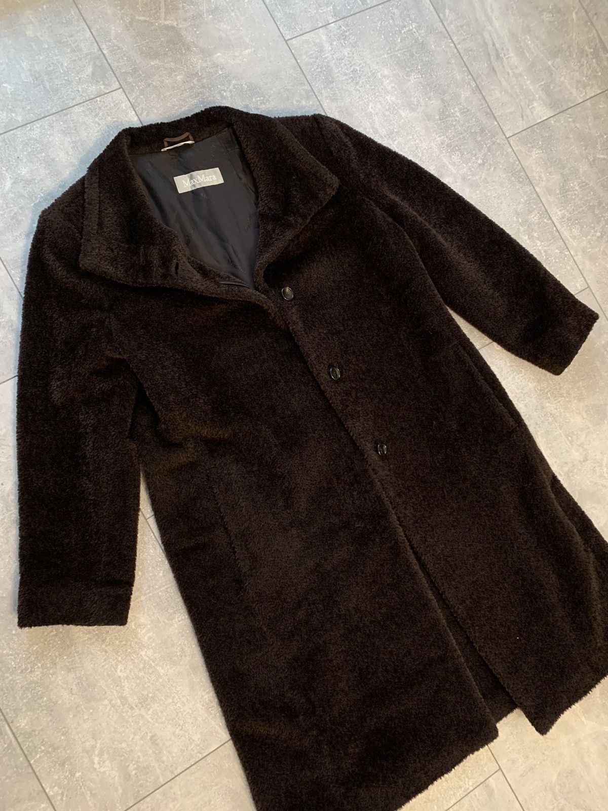 Max Mara Max Mara Excellent Authentic Brown Teddy Coat Alpaca US 10 Size L / US 10 / IT 46 - 8 Thumbnail