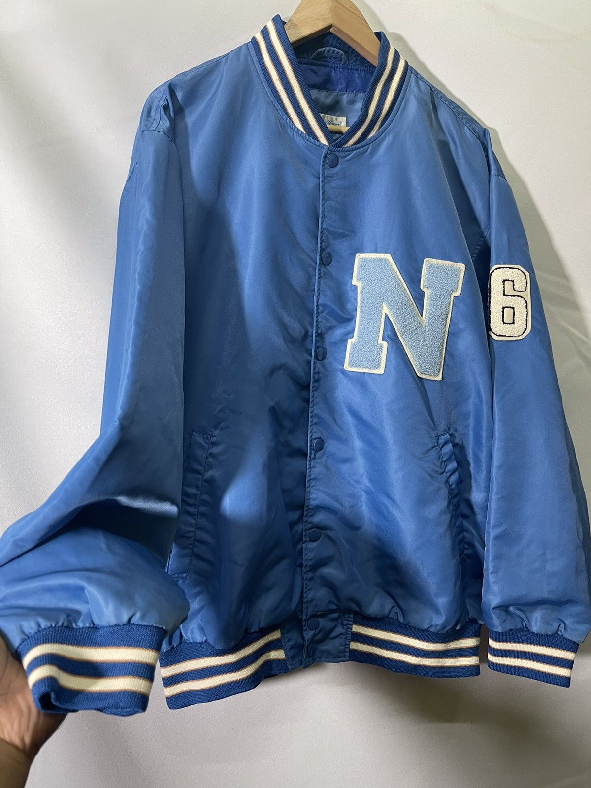 Vintage VINTAGE JUNGLE STORM VARSITY JACKET Size US L / EU 52-54 / 3 - 3 Thumbnail