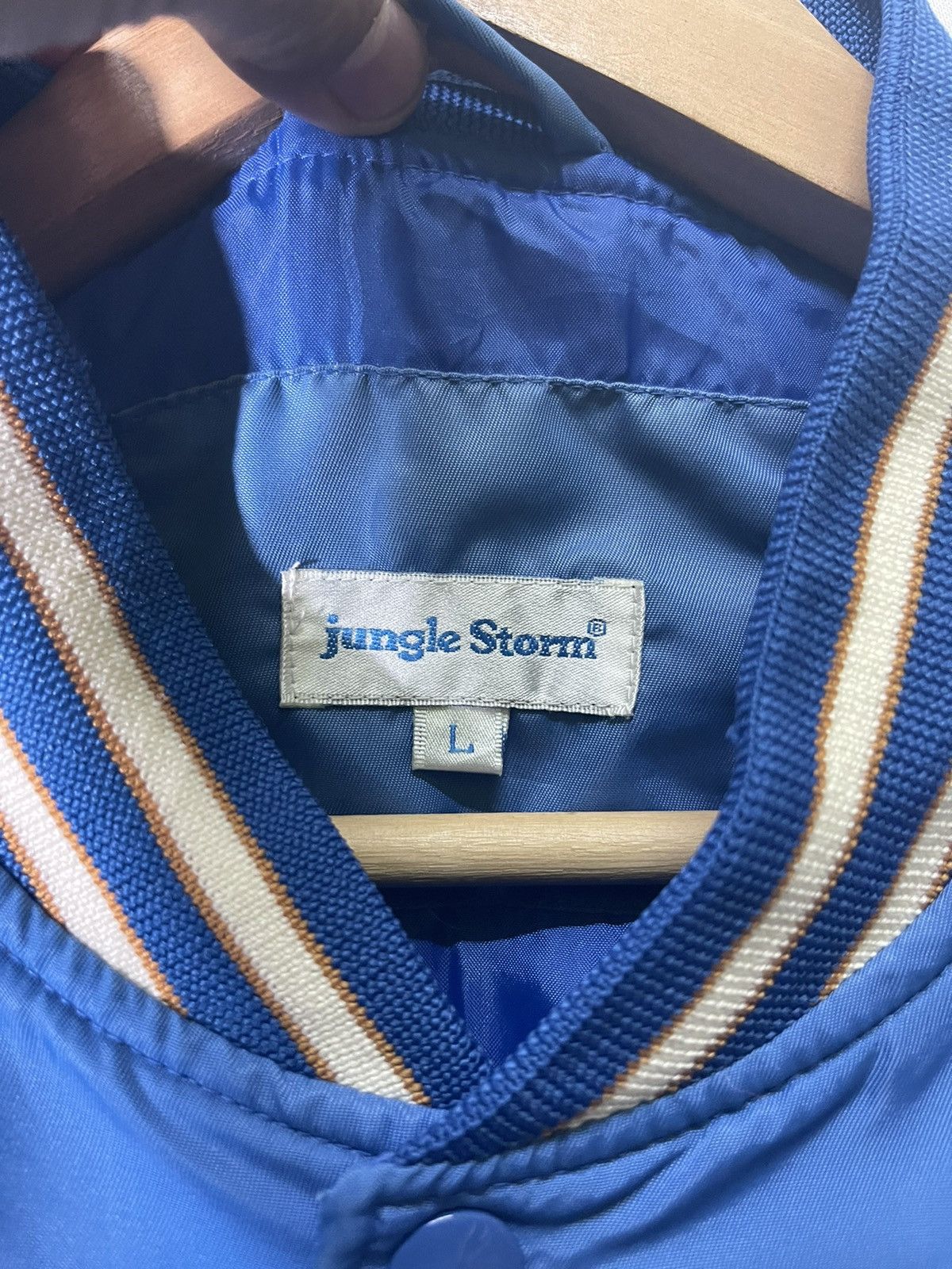Vintage VINTAGE JUNGLE STORM VARSITY JACKET Size US L / EU 52-54 / 3 - 7 Thumbnail