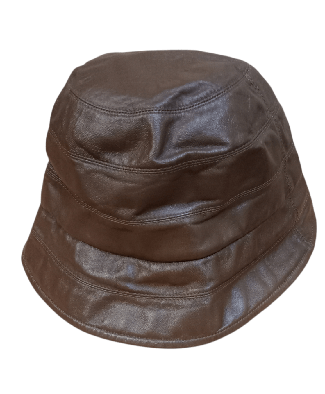 Charles Jourdan Vintage Charles Jordan Paris Leather Bucket Hat Size ONE SIZE - 1 Thumbnail