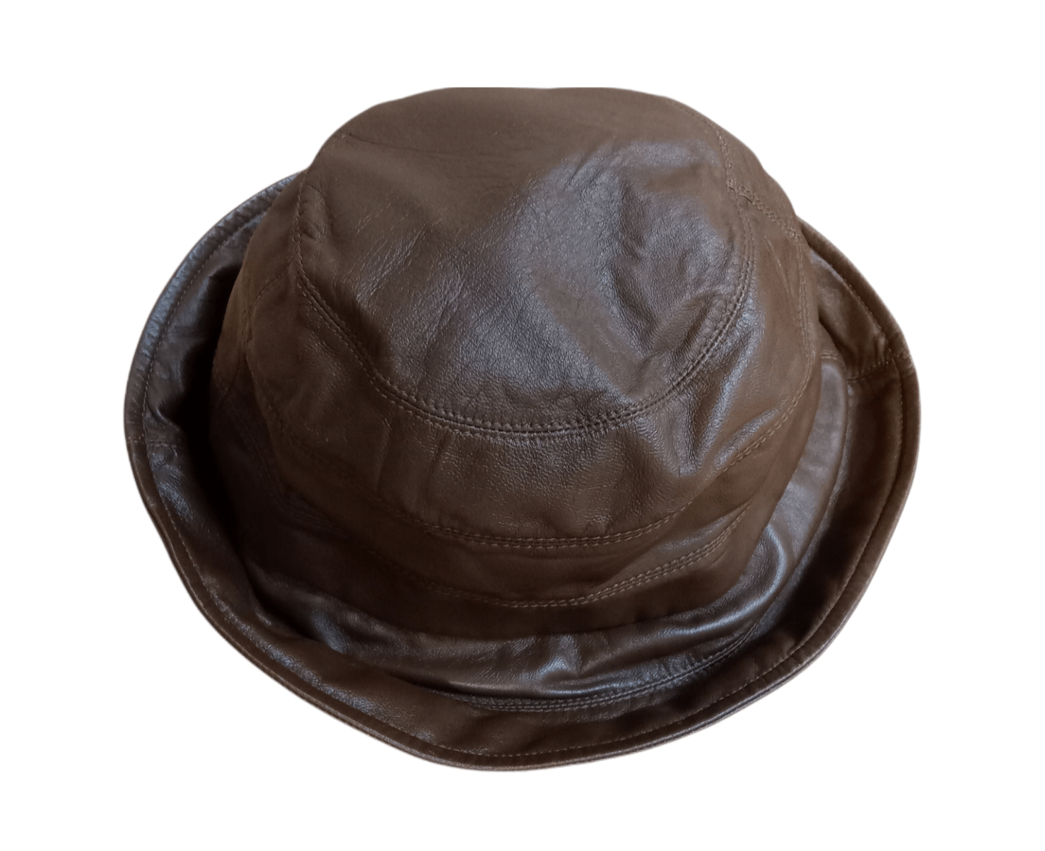 Charles Jourdan Vintage Charles Jordan Paris Leather Bucket Hat Size ONE SIZE - 3 Thumbnail