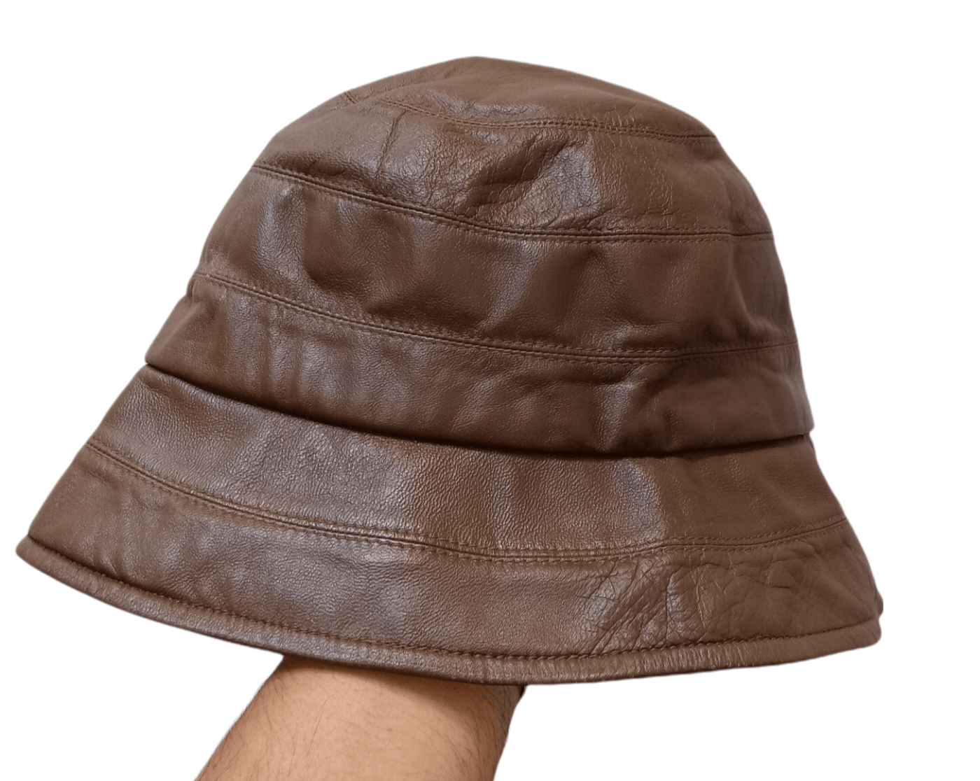 Charles Jourdan Vintage Charles Jordan Paris Leather Bucket Hat Size ONE SIZE - 4 Thumbnail