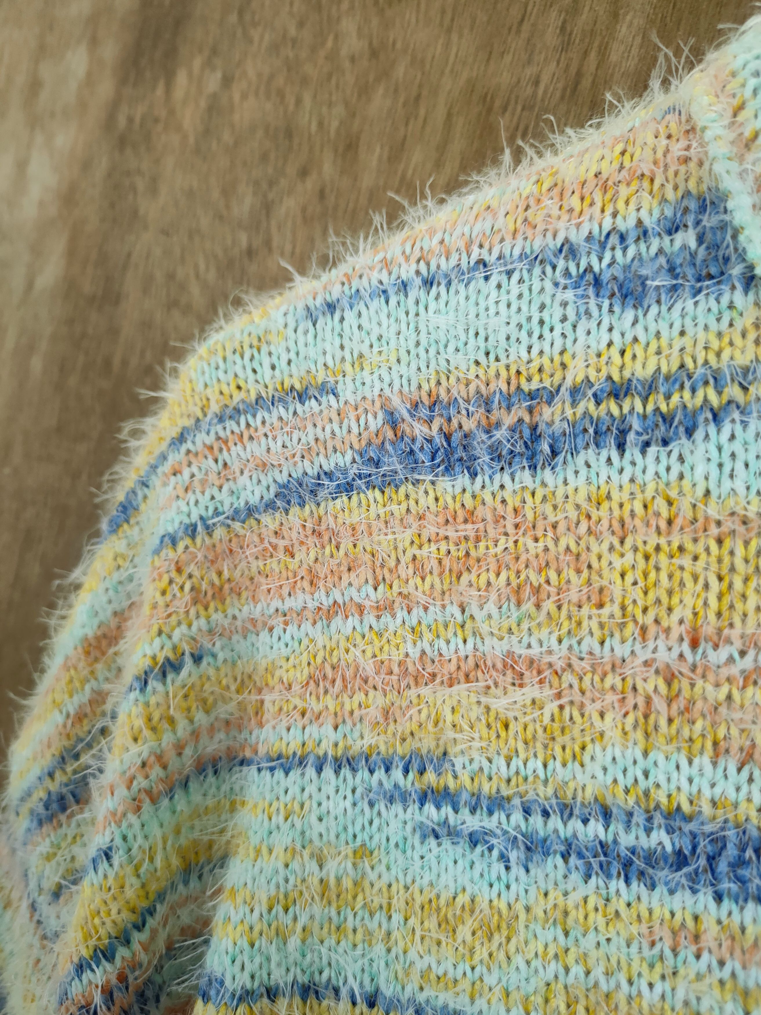 Japanese Brand D Titicaca rainbow mohair long knitwear japan #46-986 Size M / US 6-8 / IT 42-44 - 5 Thumbnail