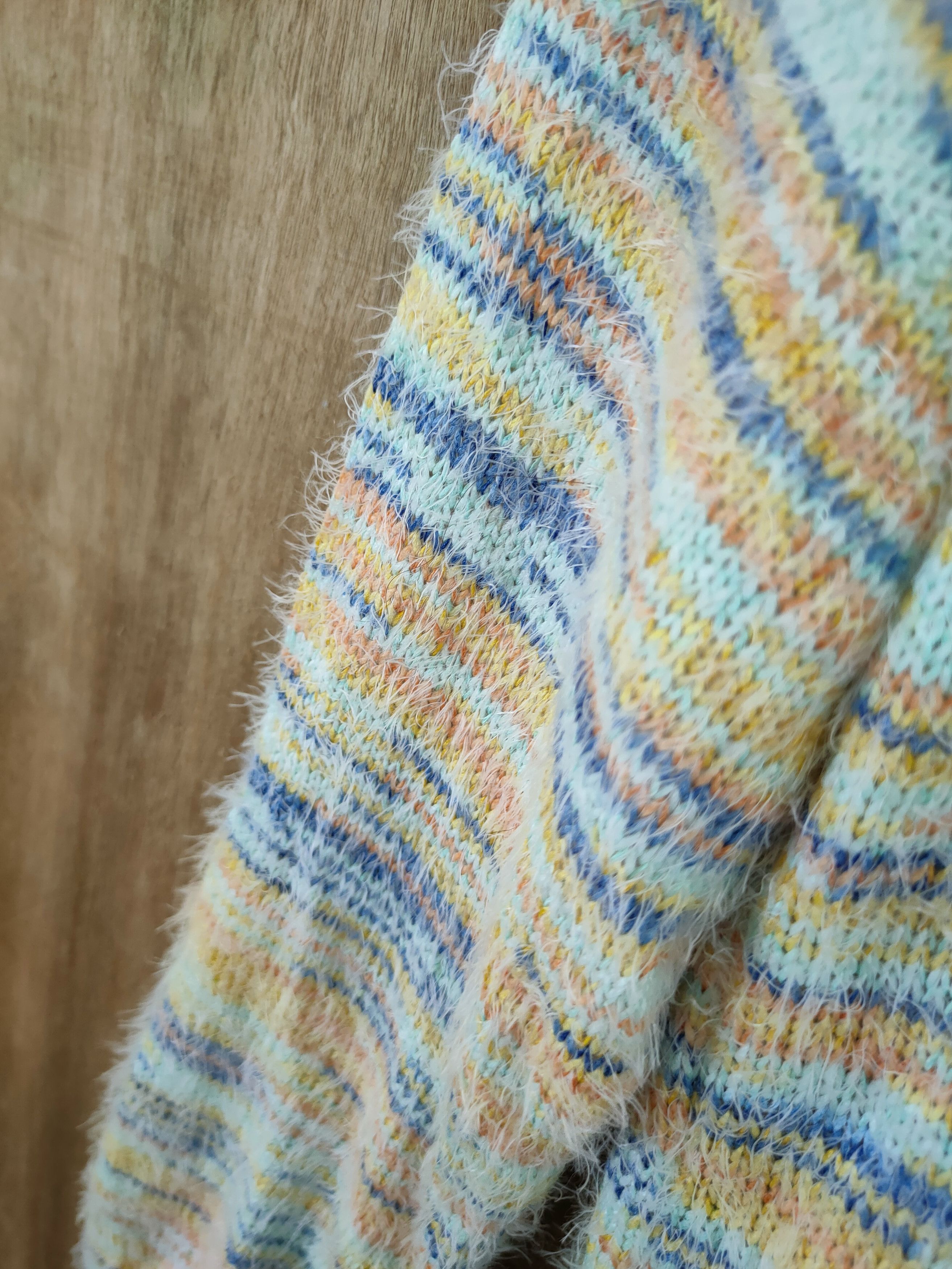 Japanese Brand D Titicaca rainbow mohair long knitwear japan #46-986 Size M / US 6-8 / IT 42-44 - 6 Thumbnail