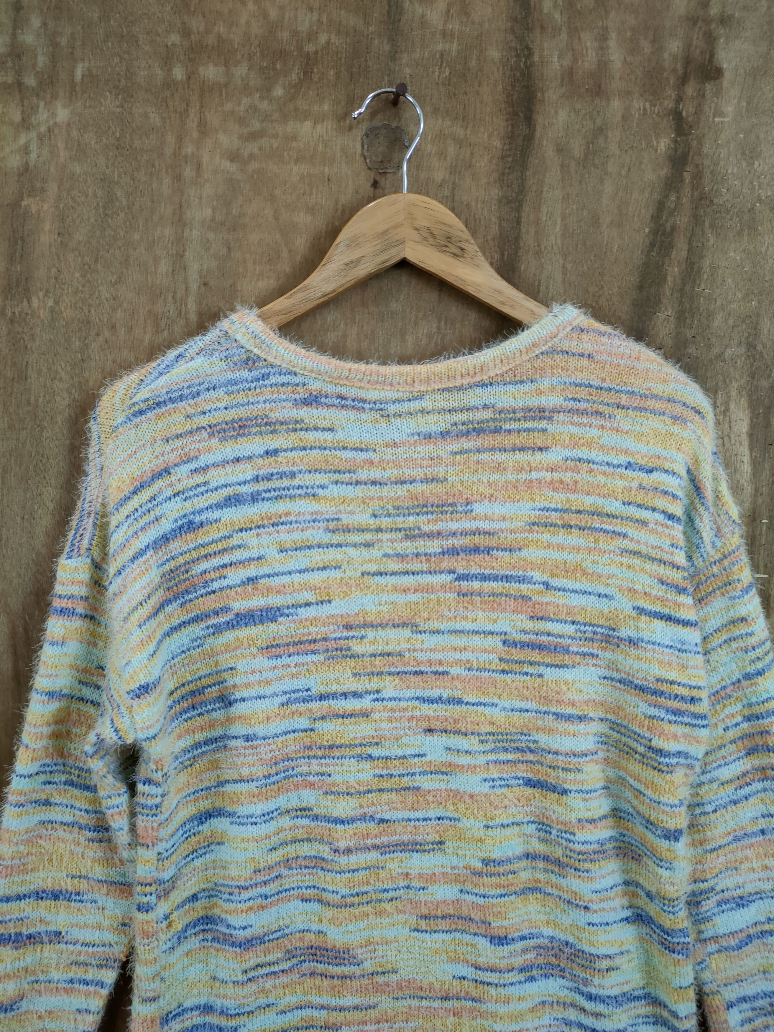Japanese Brand D Titicaca rainbow mohair long knitwear japan #46-986 Size M / US 6-8 / IT 42-44 - 10 Thumbnail