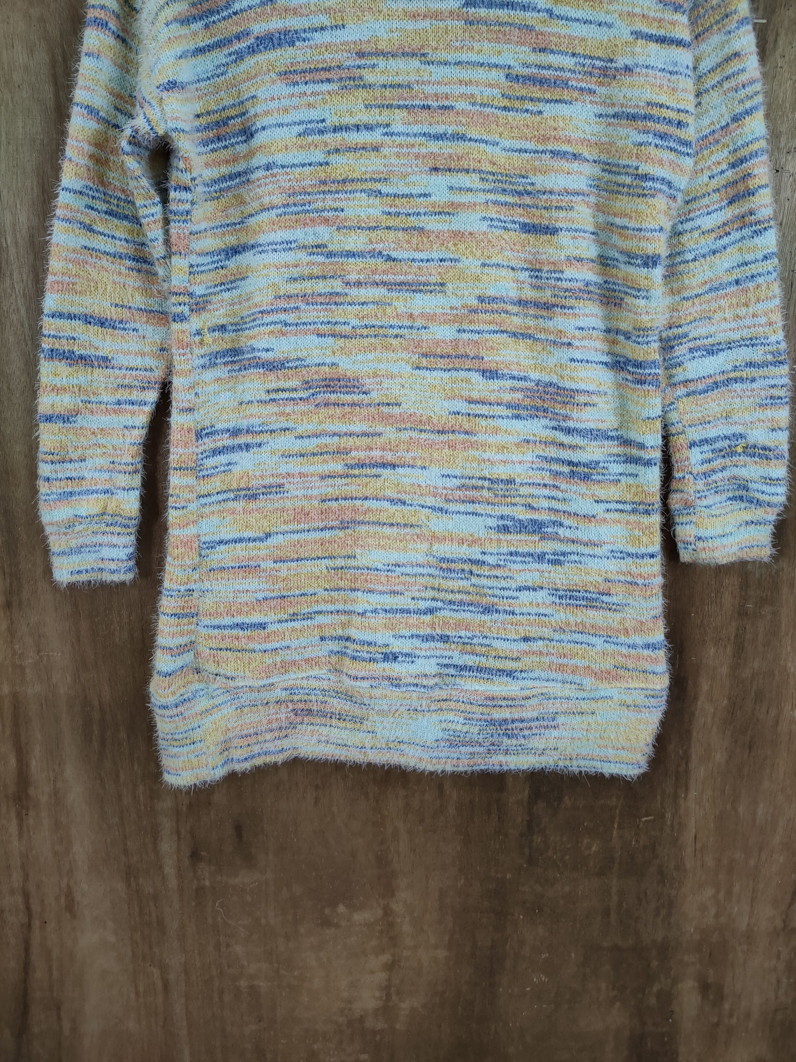 Japanese Brand D Titicaca rainbow mohair long knitwear japan #46-986 Size M / US 6-8 / IT 42-44 - 9 Thumbnail
