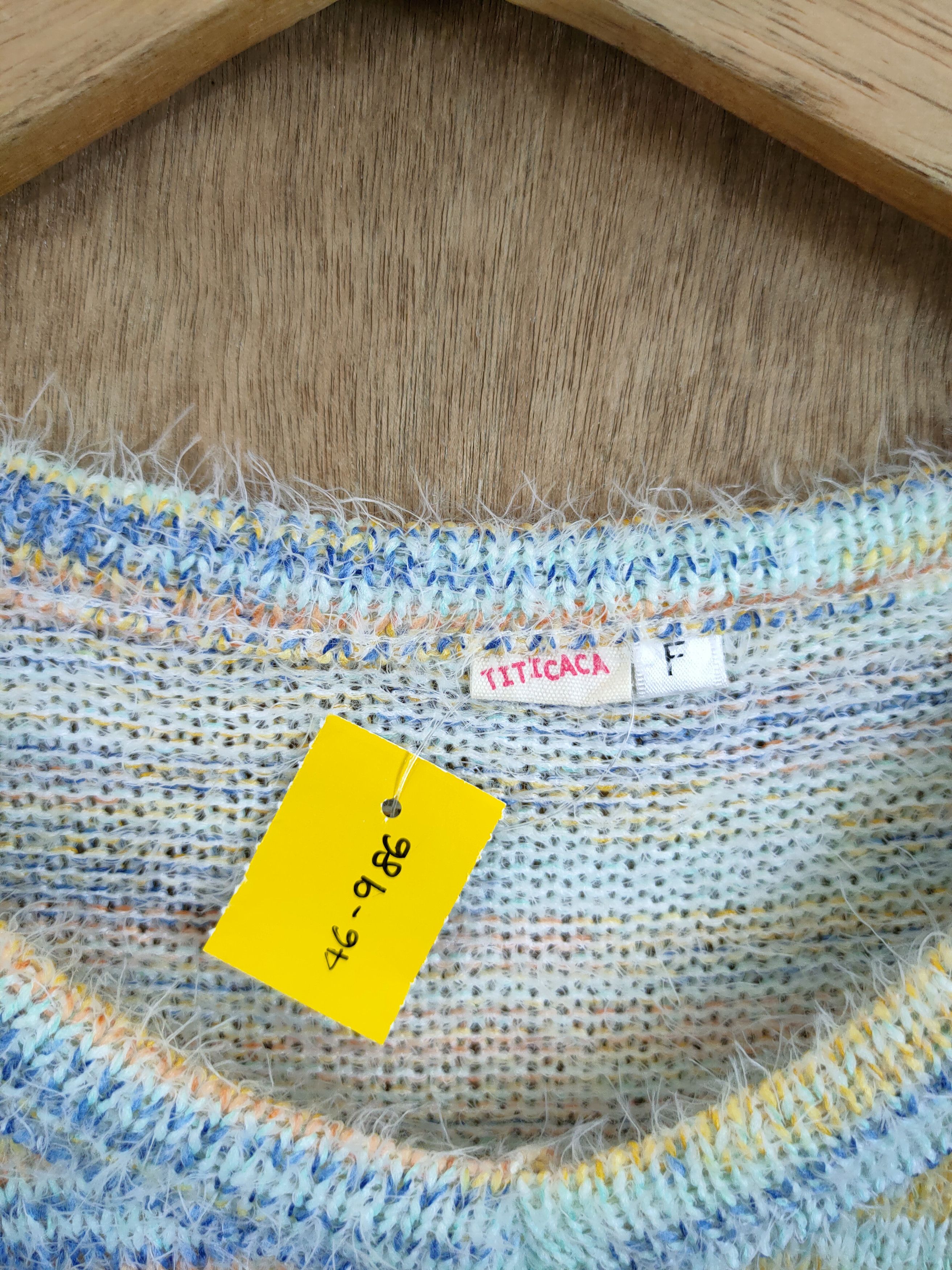 Japanese Brand D Titicaca rainbow mohair long knitwear japan #46-986 Size M / US 6-8 / IT 42-44 - 4 Thumbnail