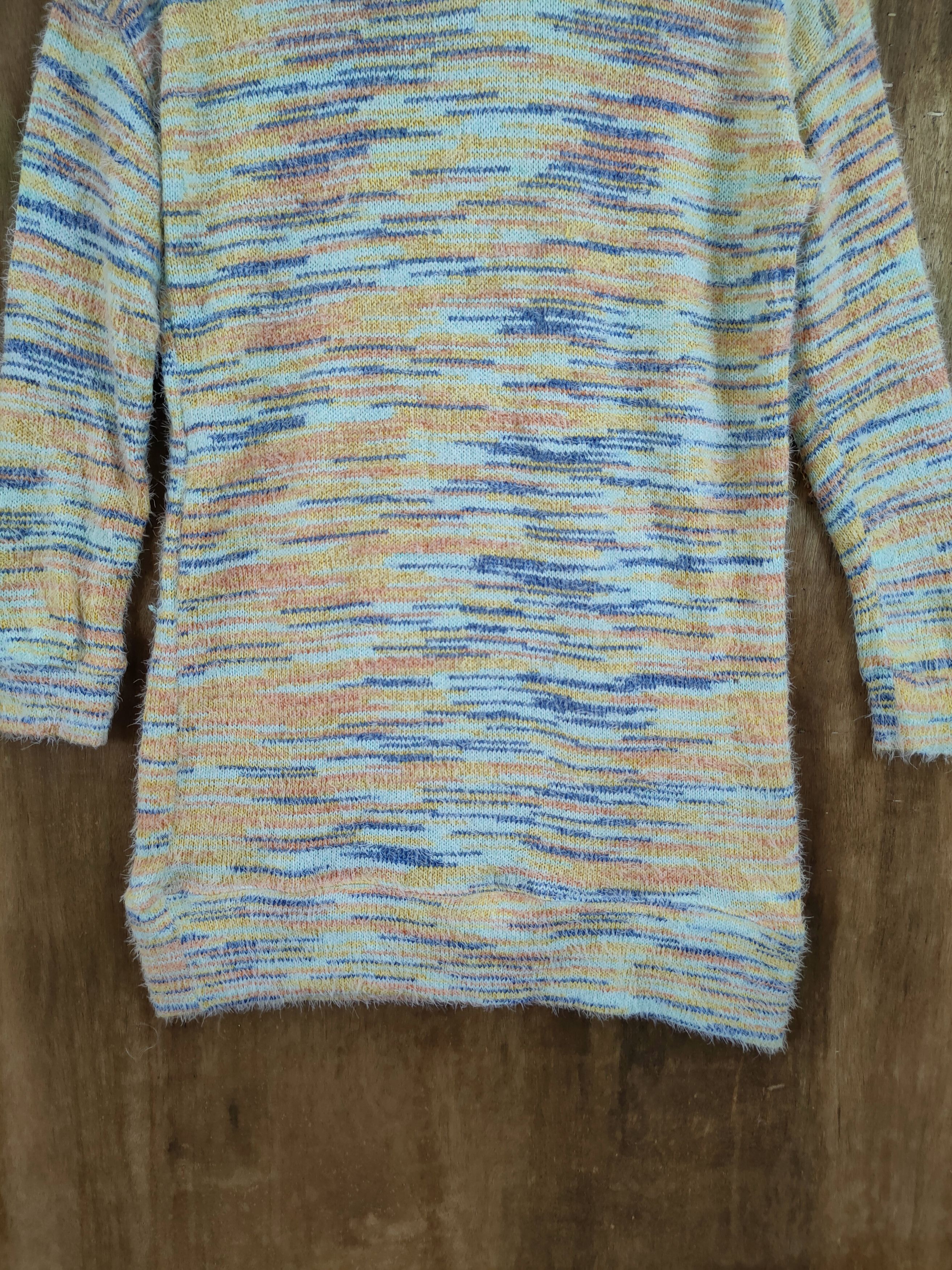 Japanese Brand D Titicaca rainbow mohair long knitwear japan #46-986 Size M / US 6-8 / IT 42-44 - 2 Thumbnail