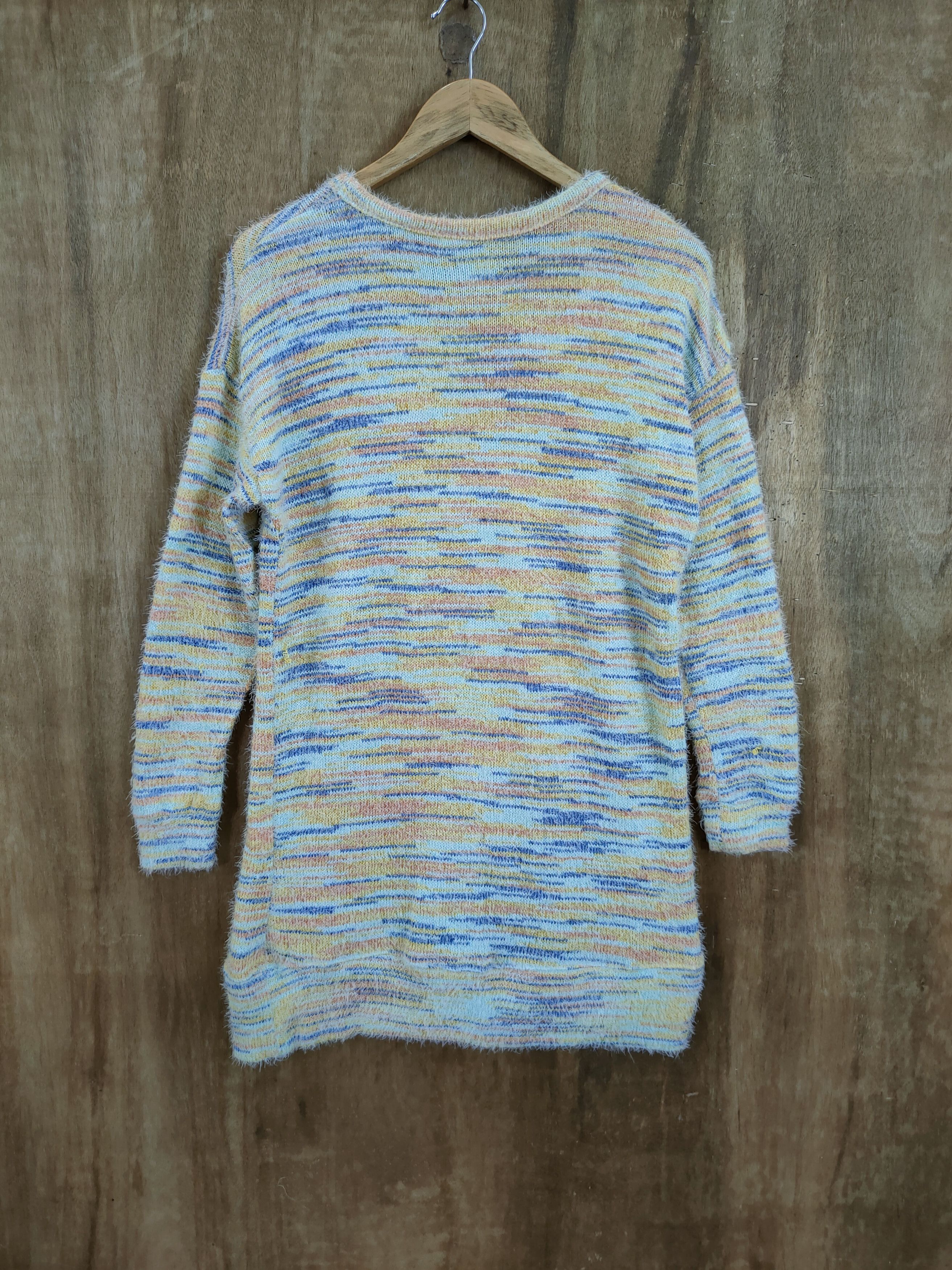 Japanese Brand D Titicaca rainbow mohair long knitwear japan #46-986 Size M / US 6-8 / IT 42-44 - 8 Thumbnail