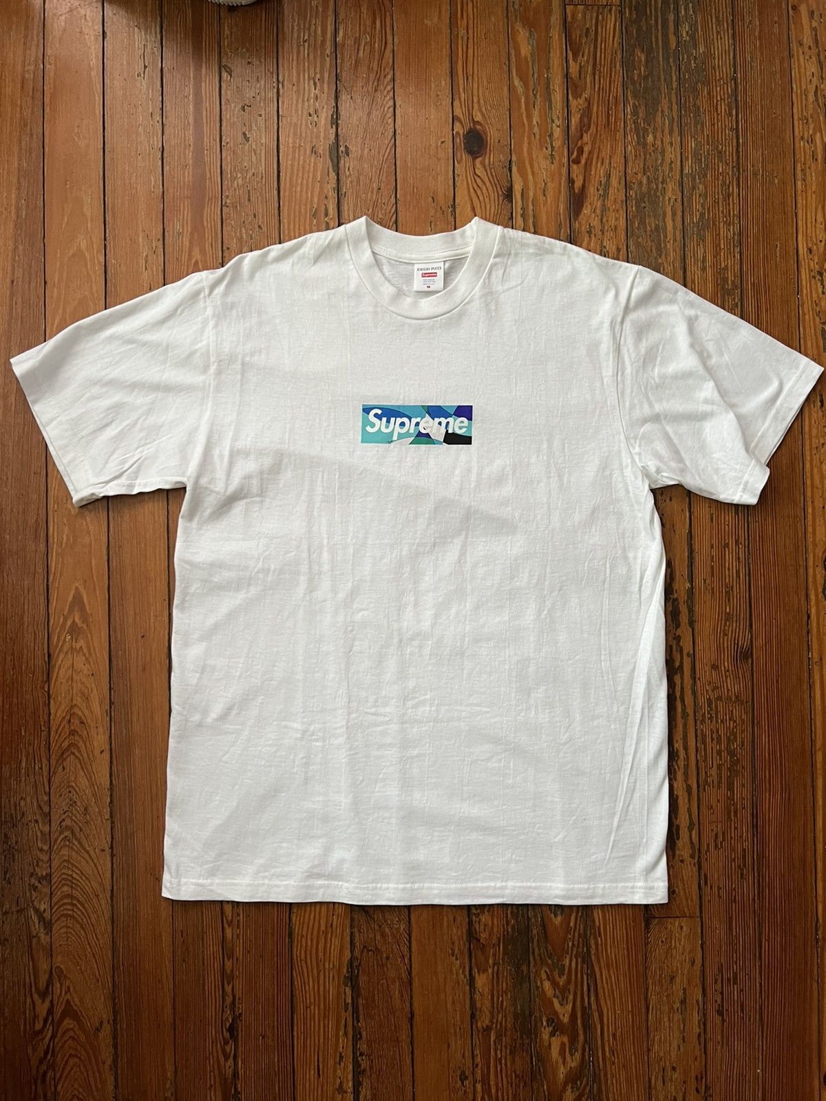 Supreme x Emilio Pucci Box Logo T-shirt White FARFETCH