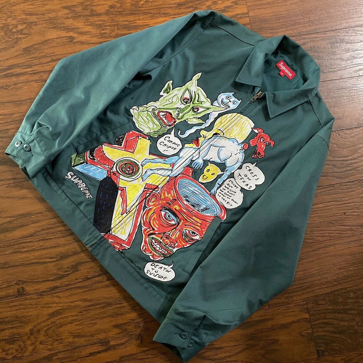 Supreme Supreme x Daniel Johnston embroidery work jacket | Grailed