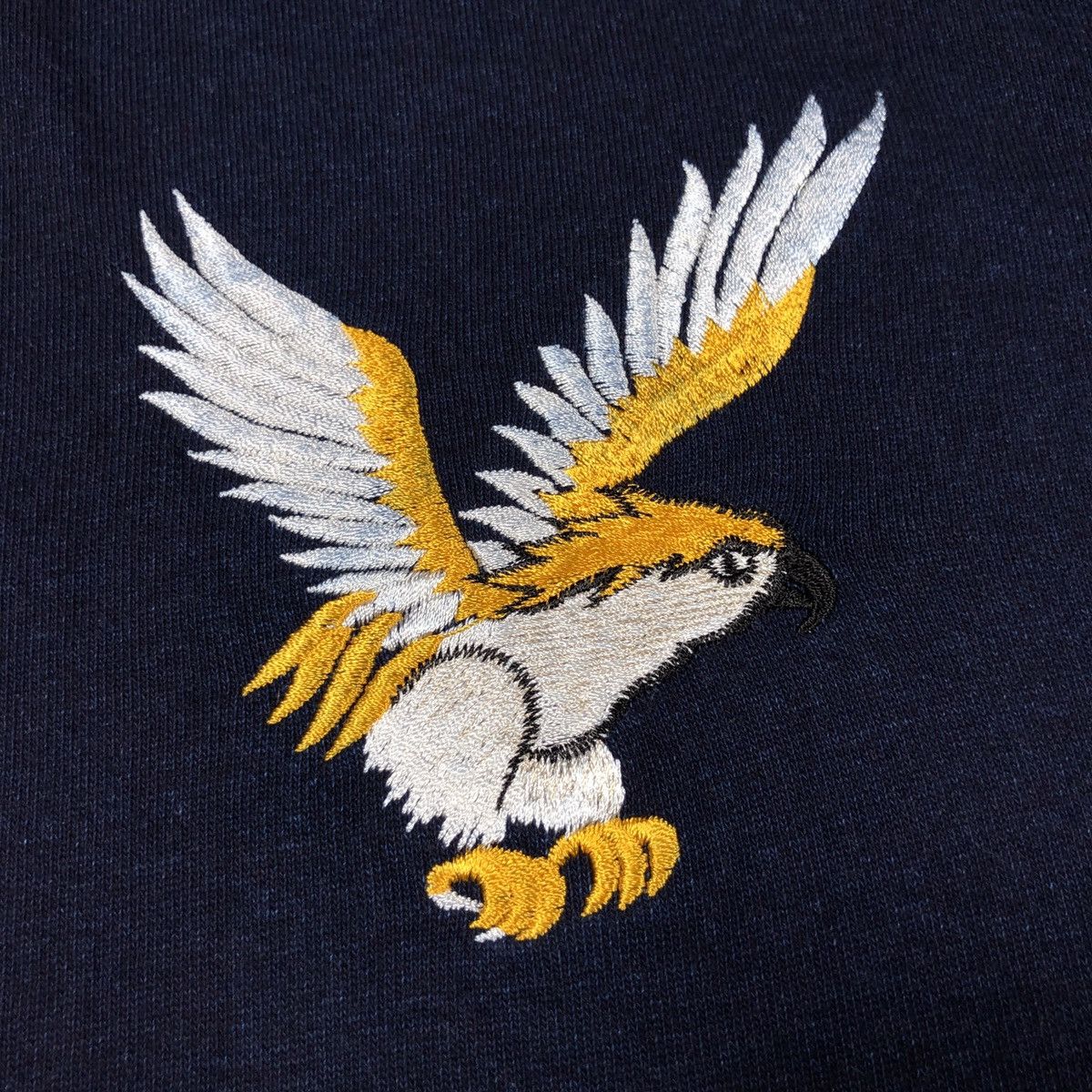 Japanese Brand Toyo Enterprises Indigo Eagle & Tiger Rayon Zip Hoodie Size US L / EU 52-54 / 3 - 4 Thumbnail