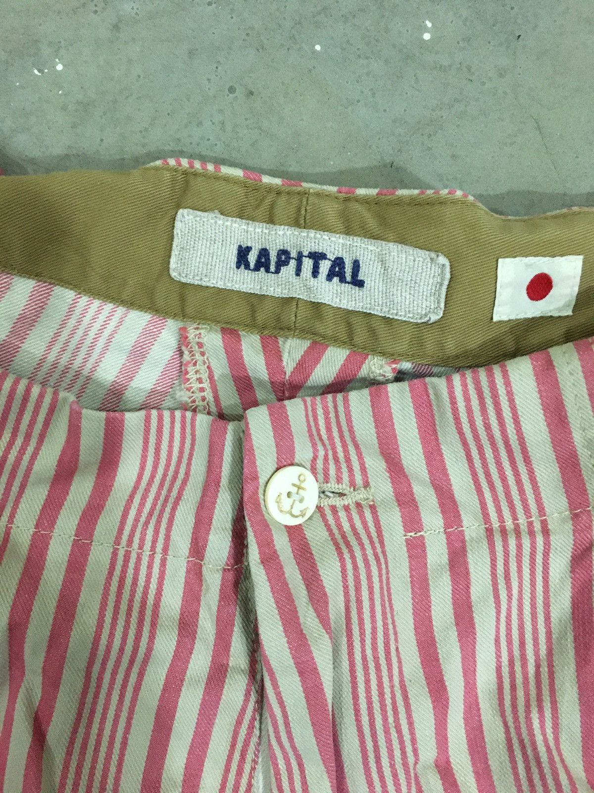 Japanese Brand × Kapital × Vintage VINTAGE RARE KAPITAL STRIPED CROPPED GAUCHO PANTS Size US 28 / EU 44 - 7 Thumbnail