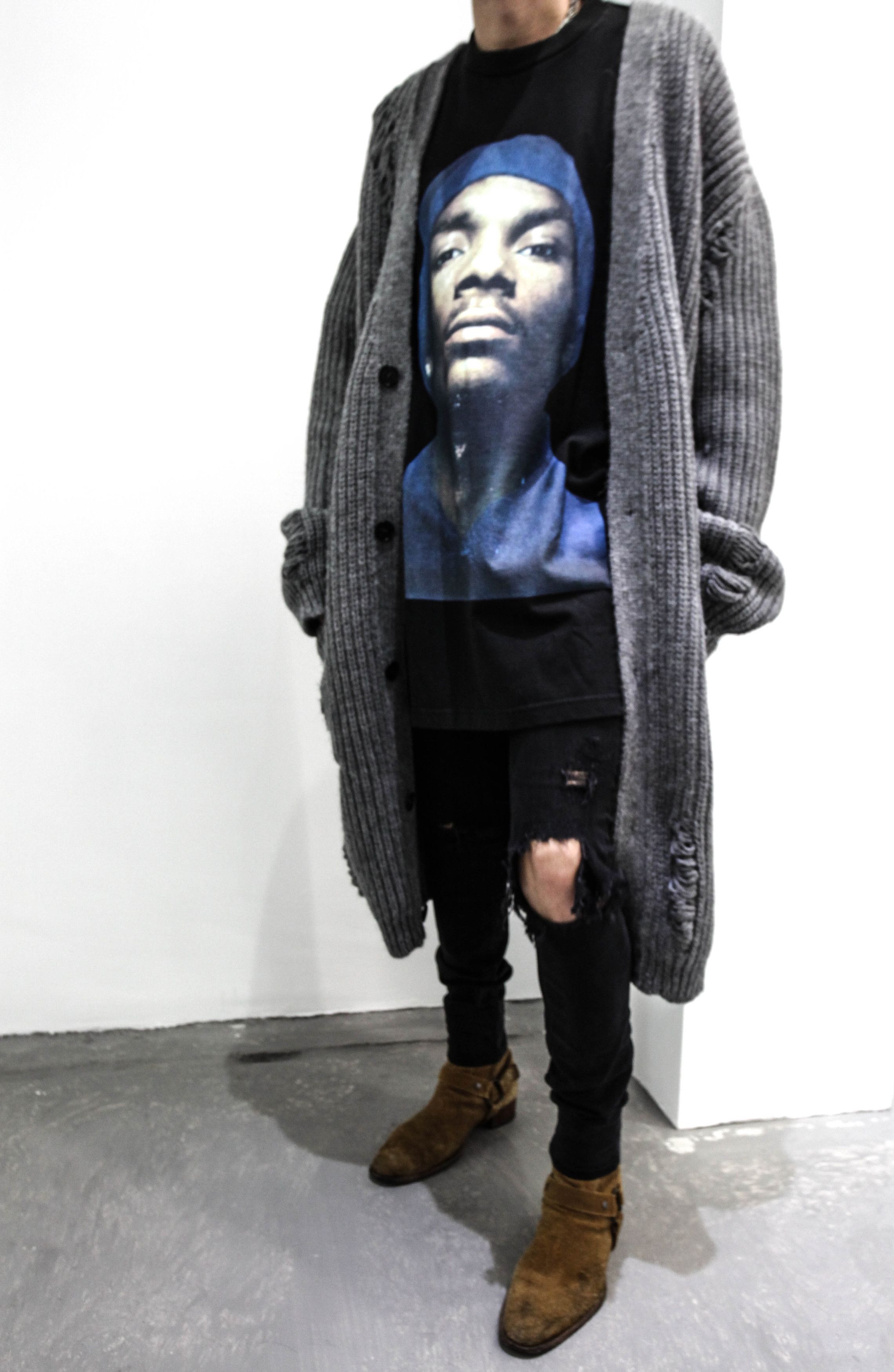 JW Anderson OVERSIZED DISTRESSED HEAVY KNIT CARDIGAN Size US L / EU 52-54 / 3 - 3 Thumbnail