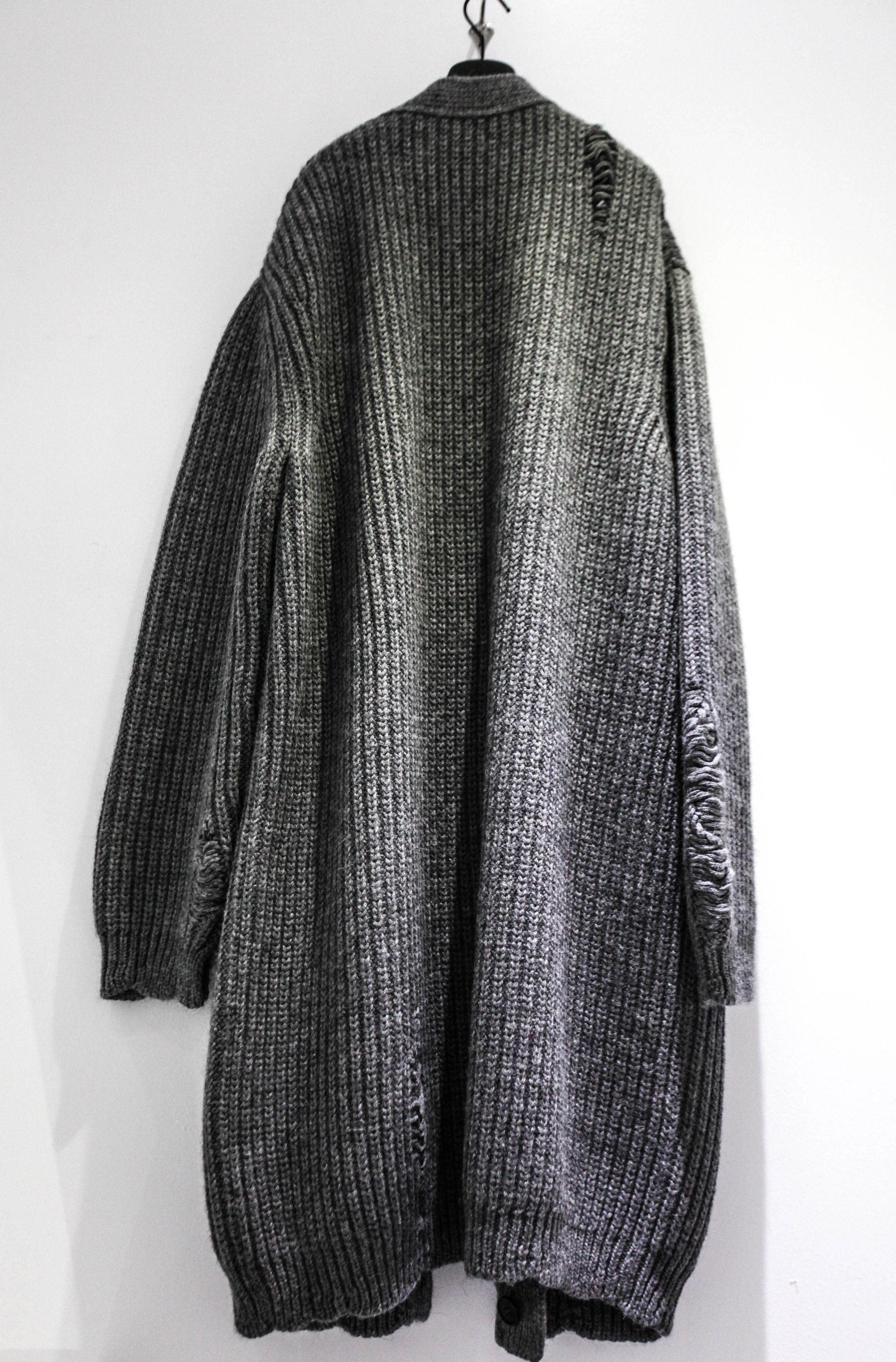 JW Anderson OVERSIZED DISTRESSED HEAVY KNIT CARDIGAN Size US L / EU 52-54 / 3 - 2 Thumbnail