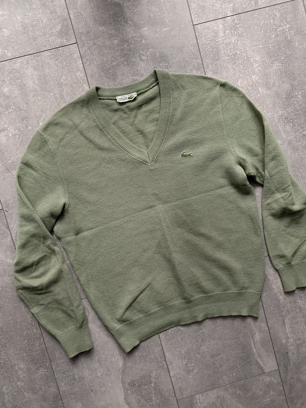 Lacoste Vintage Lacoste v knit cardigan logo Size US S / EU 44-46 / 1 - 2 Thumbnail