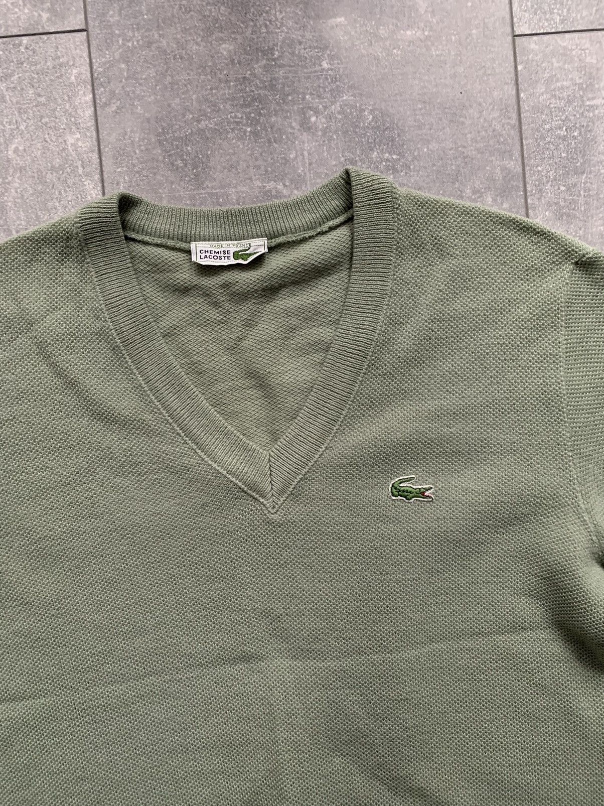Lacoste Vintage Lacoste v knit cardigan logo Size US S / EU 44-46 / 1 - 3 Thumbnail