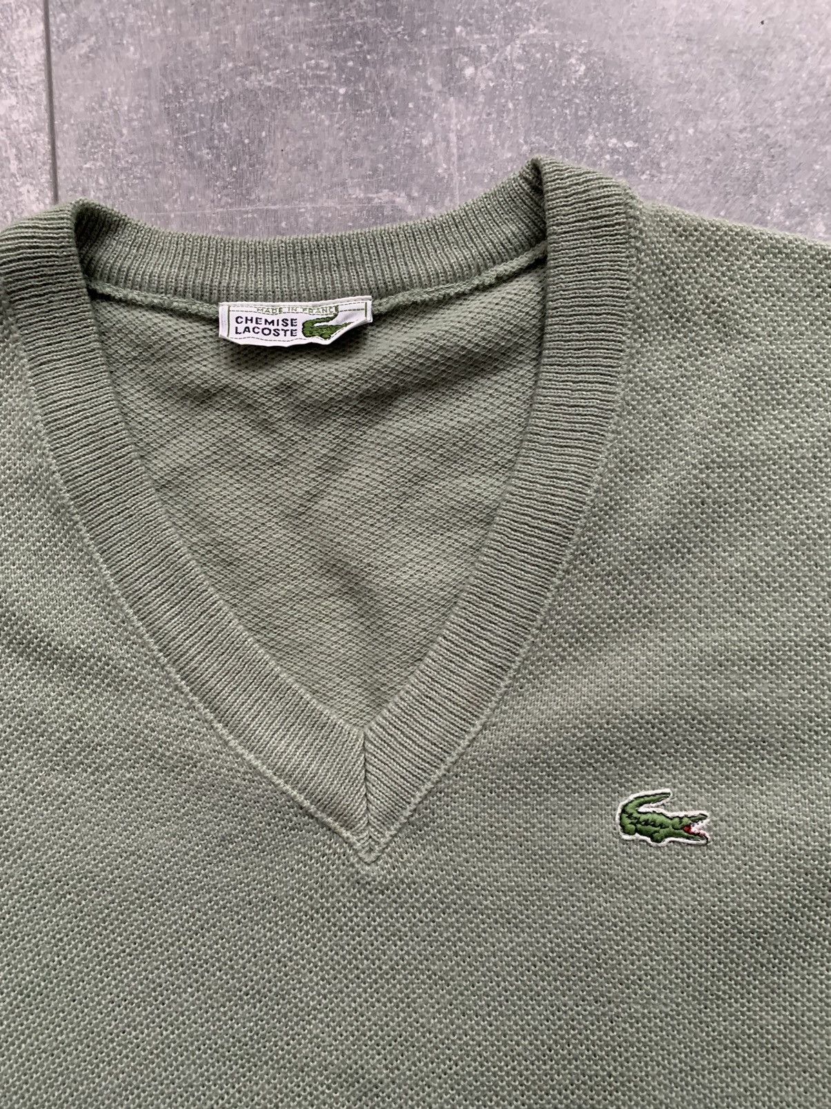 Lacoste Vintage Lacoste v knit cardigan logo Size US S / EU 44-46 / 1 - 4 Thumbnail
