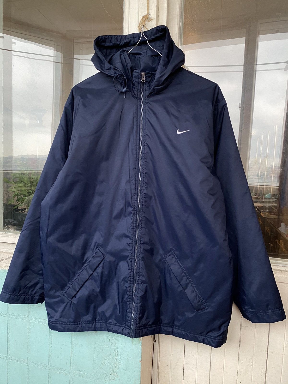 Nike × Vintage Vintage Nike Jacket Big swoosh Coat Size US L / EU 52-54 / 3 - 1 Thumbnail