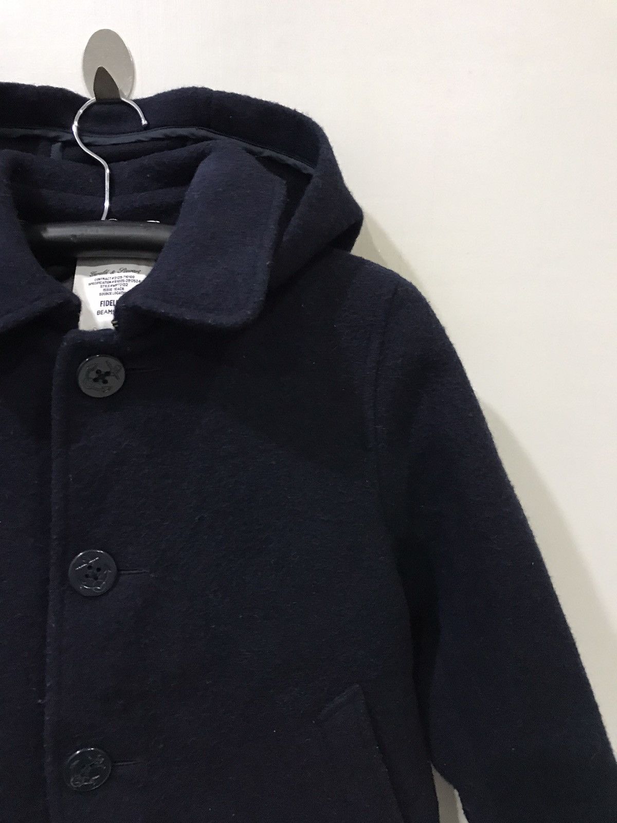 Beams Plus BEAMSBOY Japan FIDELITY Line USN Wool Hoodie Coat Size US M / EU 48-50 / 2 - 3 Thumbnail