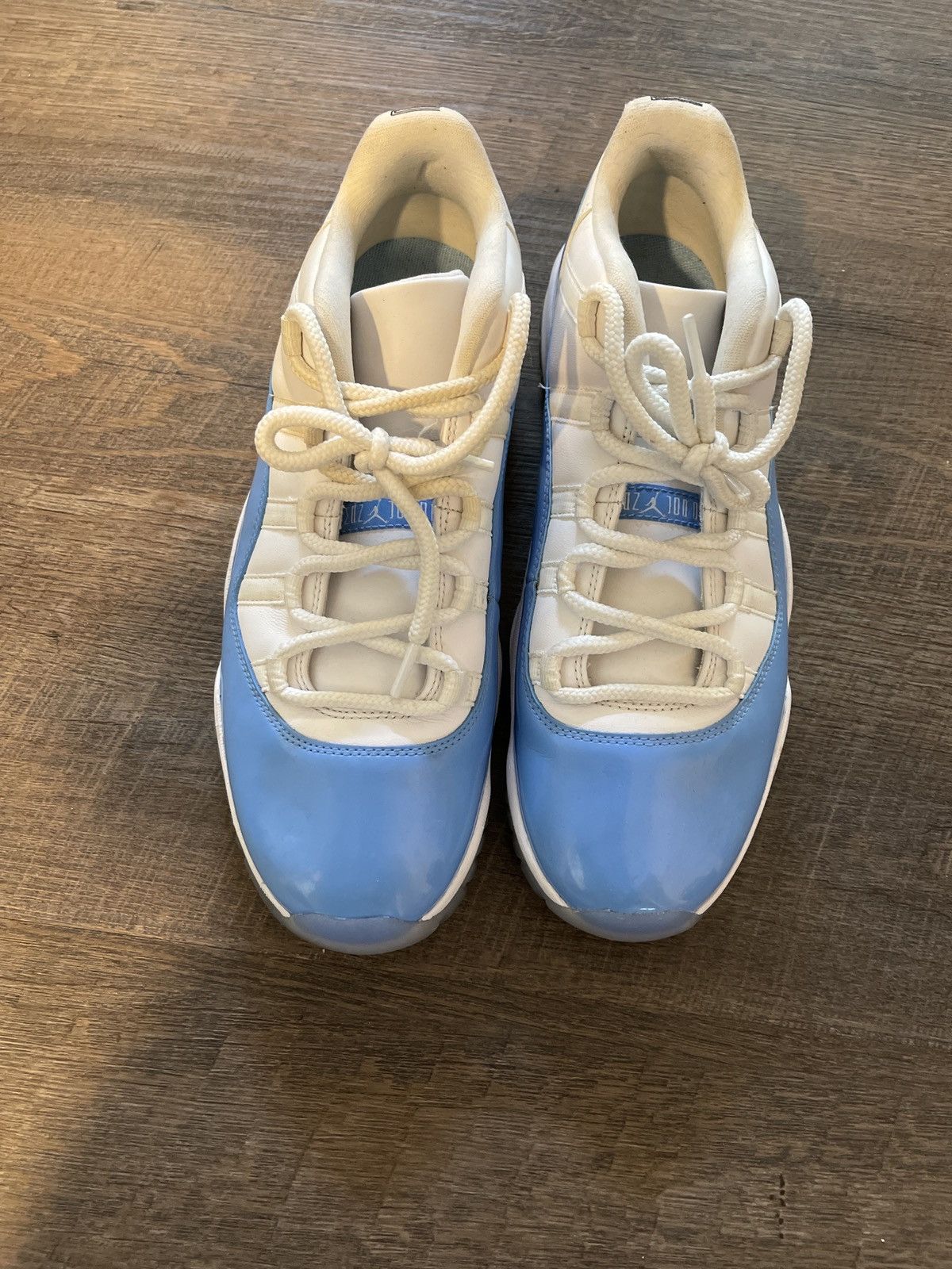 image of Jordan Brand 11 University Blue Shoes in White, Men's
