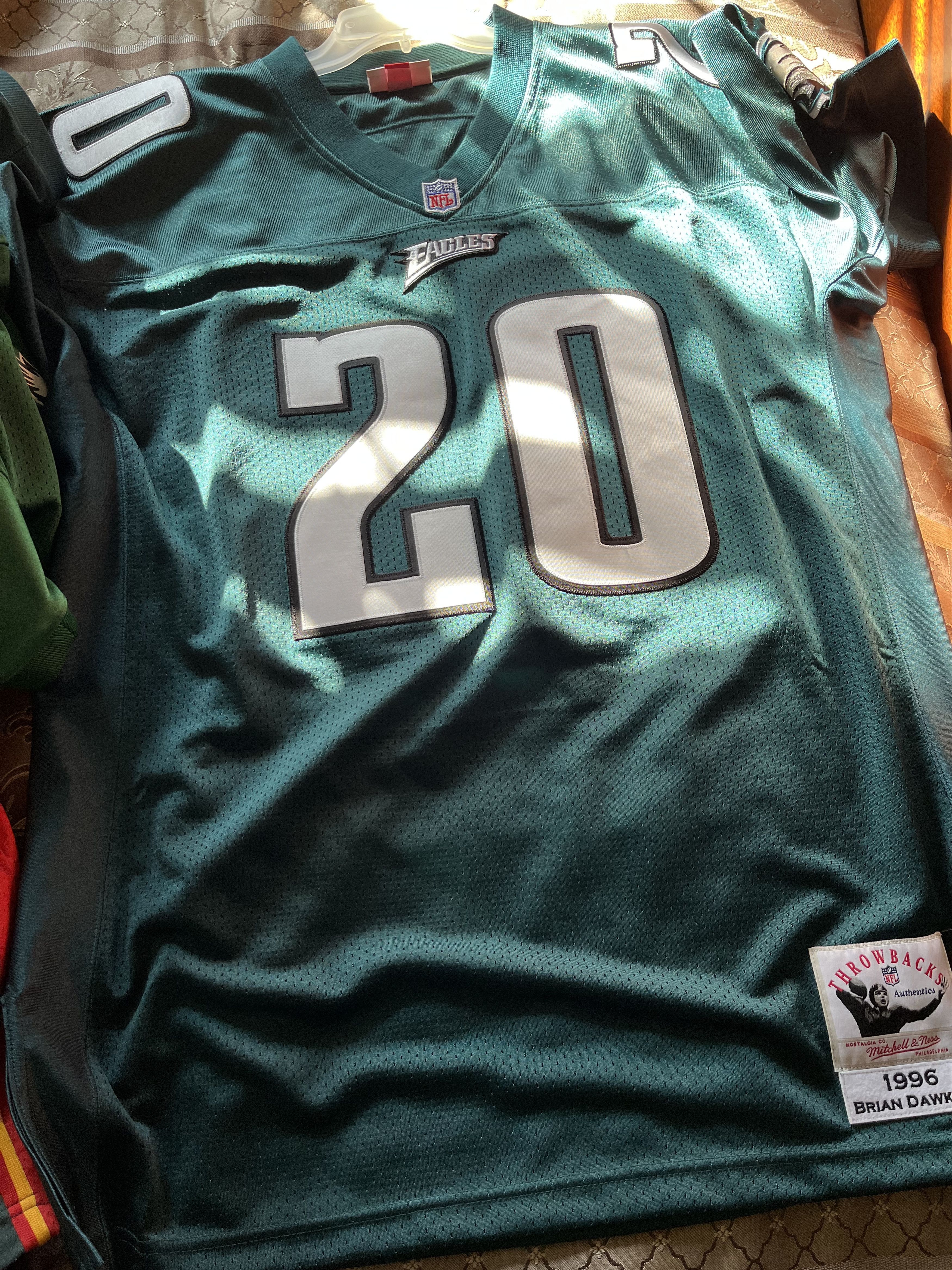 Mitchell & Ness Authentic Brian Dawkins Philadelphia Eagles 1996 Jersey