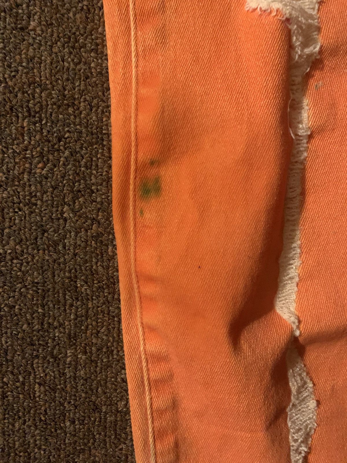 Insane Cult Insane Cult Bone Denim Orange Jeans Skeleton Size Medium Size US 33 - 3 Thumbnail