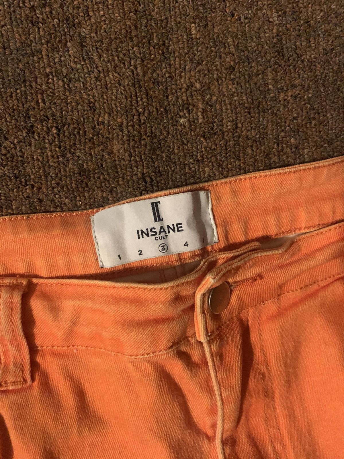 Insane Cult Insane Cult Bone Denim Orange Jeans Skeleton Size Medium Size US 33 - 2 Thumbnail