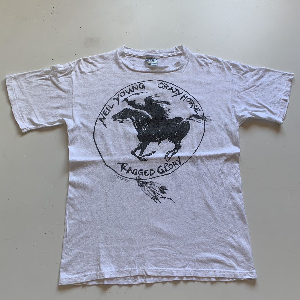 Band Tees × Rare × Vintage Vintage 90s Neil Young Crazy Horse t 