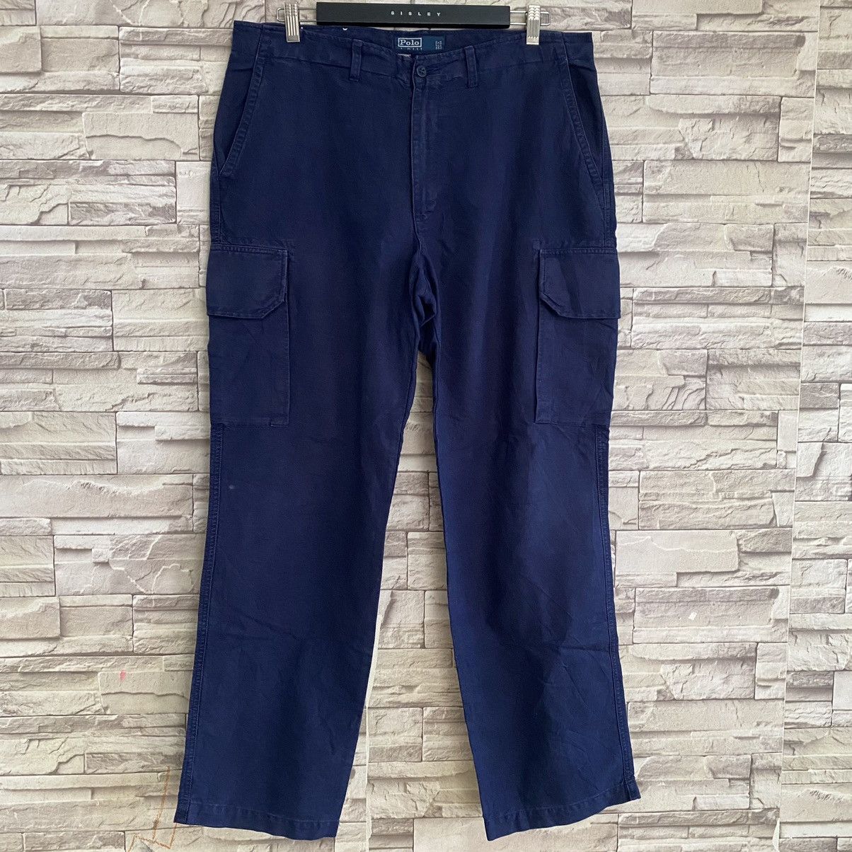 Polo Ralph Lauren Vintage Polo Ralph Lauren Linen Cargo Pants Size US 35 - 3 Thumbnail