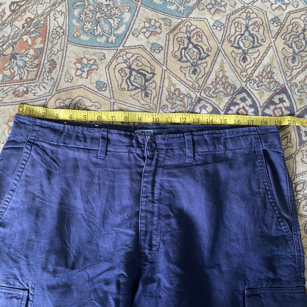 Polo Ralph Lauren Vintage Polo Ralph Lauren Linen Cargo Pants Size US 35 - 12 Thumbnail