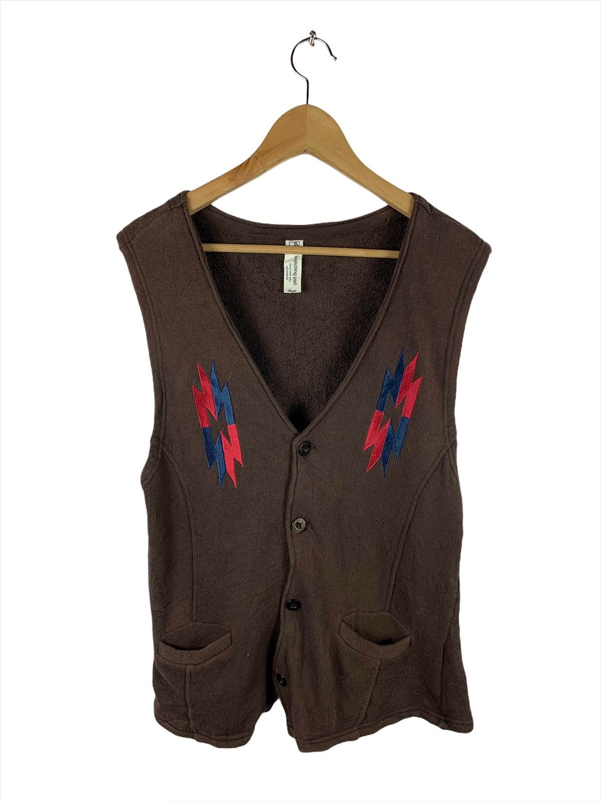 Japanese Brand Rare!!! Vintage Natives Vest by Launching Pad Size US L / EU 52-54 / 3 - 1 Thumbnail