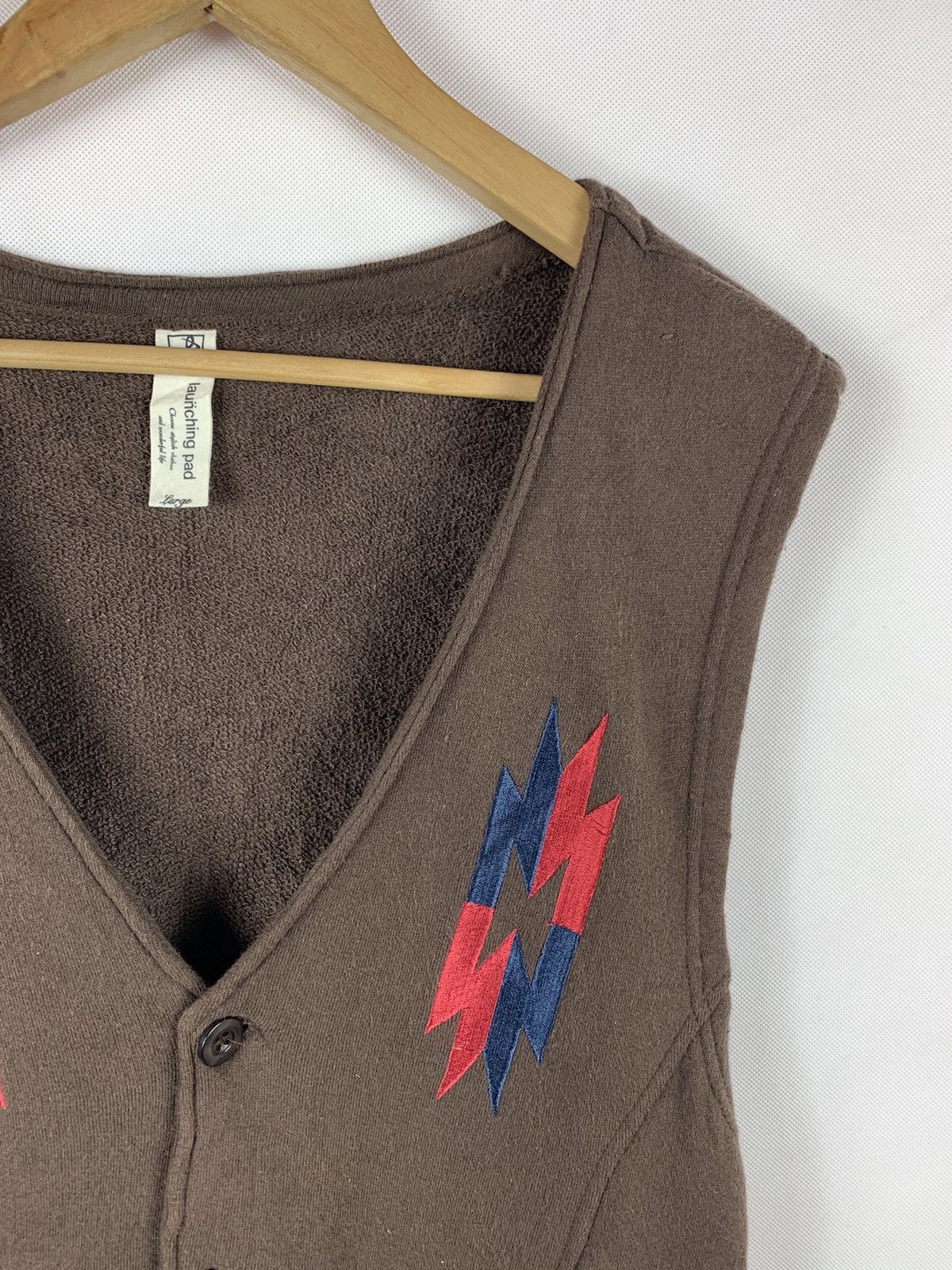 Japanese Brand Rare!!! Vintage Natives Vest by Launching Pad Size US L / EU 52-54 / 3 - 3 Thumbnail