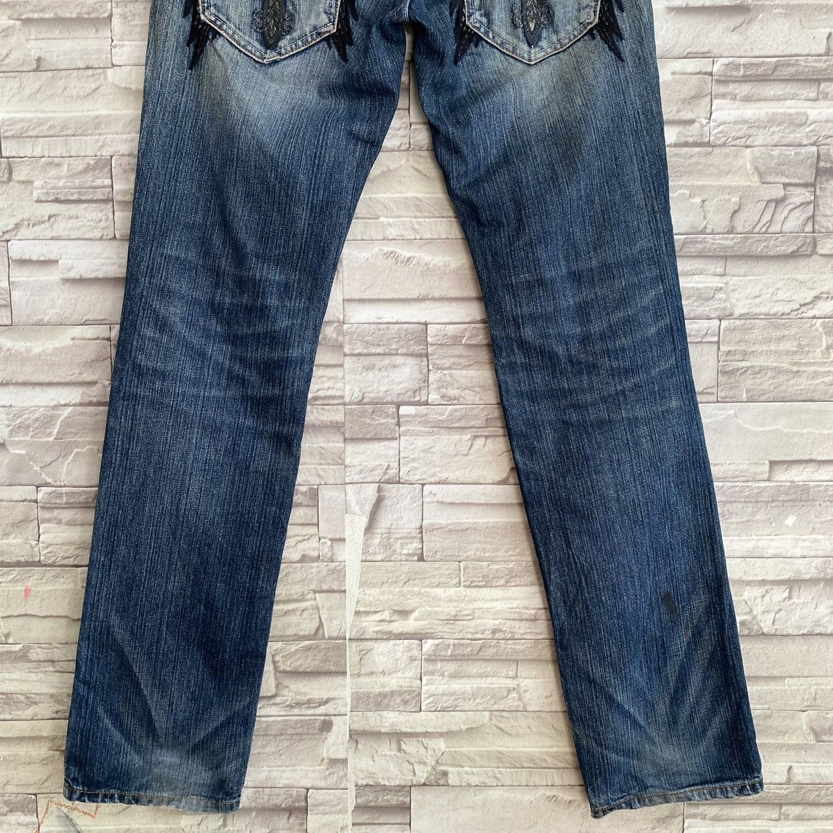 Japanese Brand Japanese Brand CLOUD72 Denim Embroidery Cross Cemetery Jeans Size US 30 / EU 46 - 11 Thumbnail