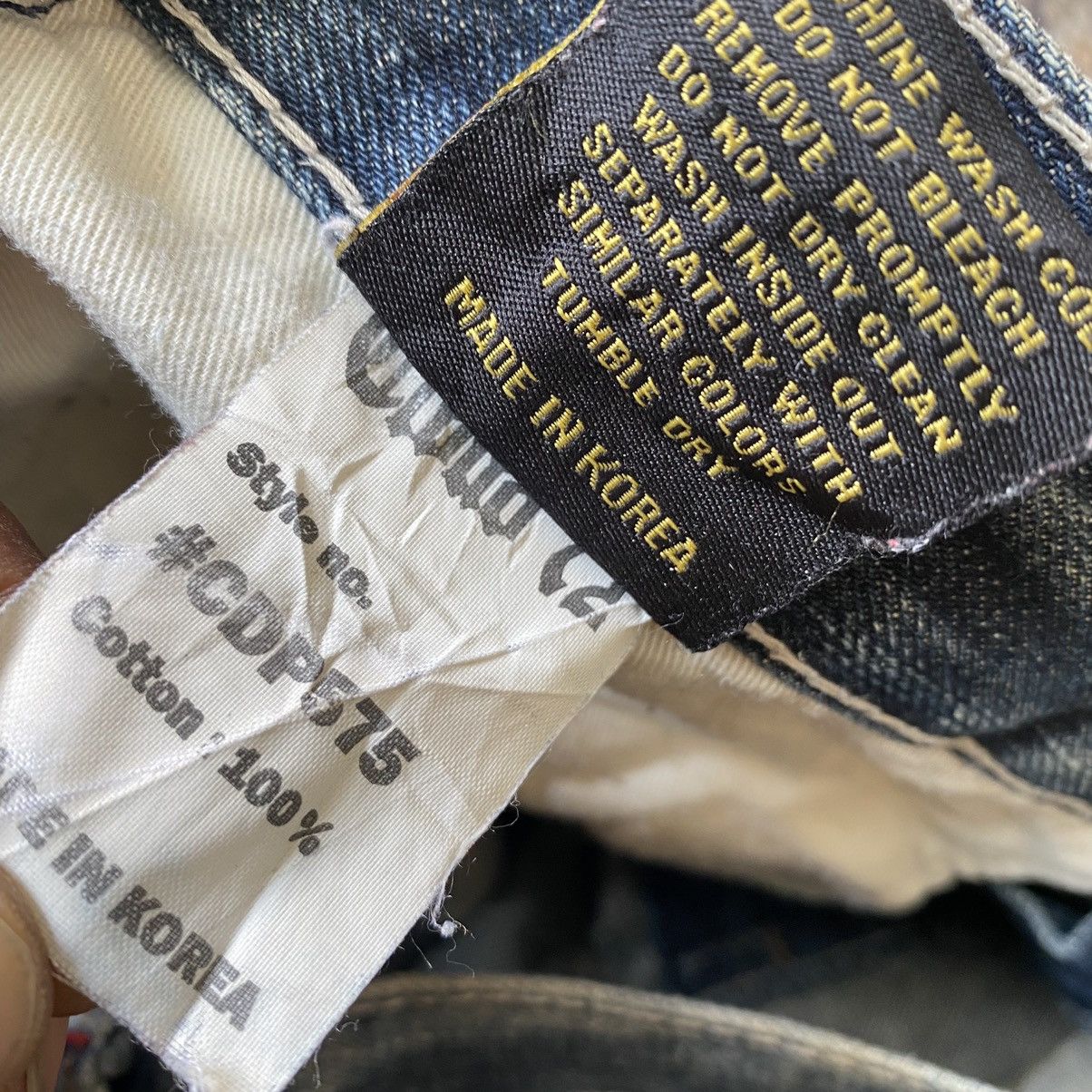Japanese Brand Japanese Brand CLOUD72 Denim Embroidery Cross Cemetery Jeans Size US 30 / EU 46 - 17 Thumbnail