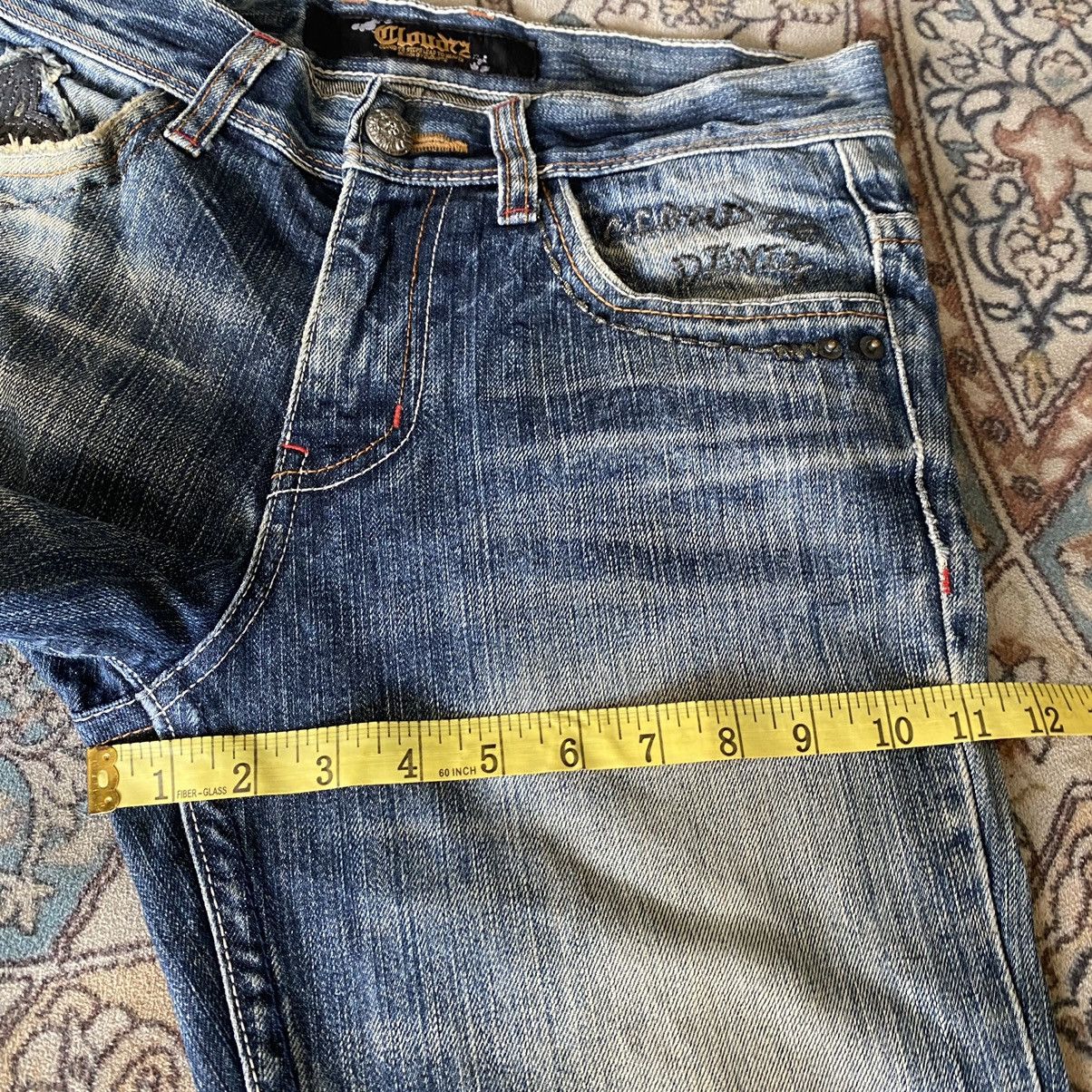 Japanese Brand Japanese Brand CLOUD72 Denim Embroidery Cross Cemetery Jeans Size US 30 / EU 46 - 21 Thumbnail