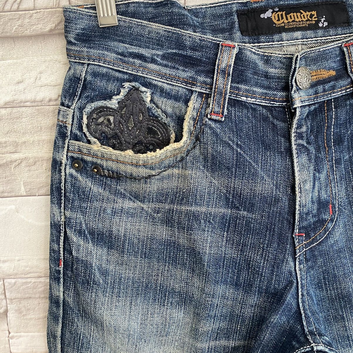Japanese Brand Japanese Brand CLOUD72 Denim Embroidery Cross Cemetery Jeans Size US 30 / EU 46 - 7 Thumbnail