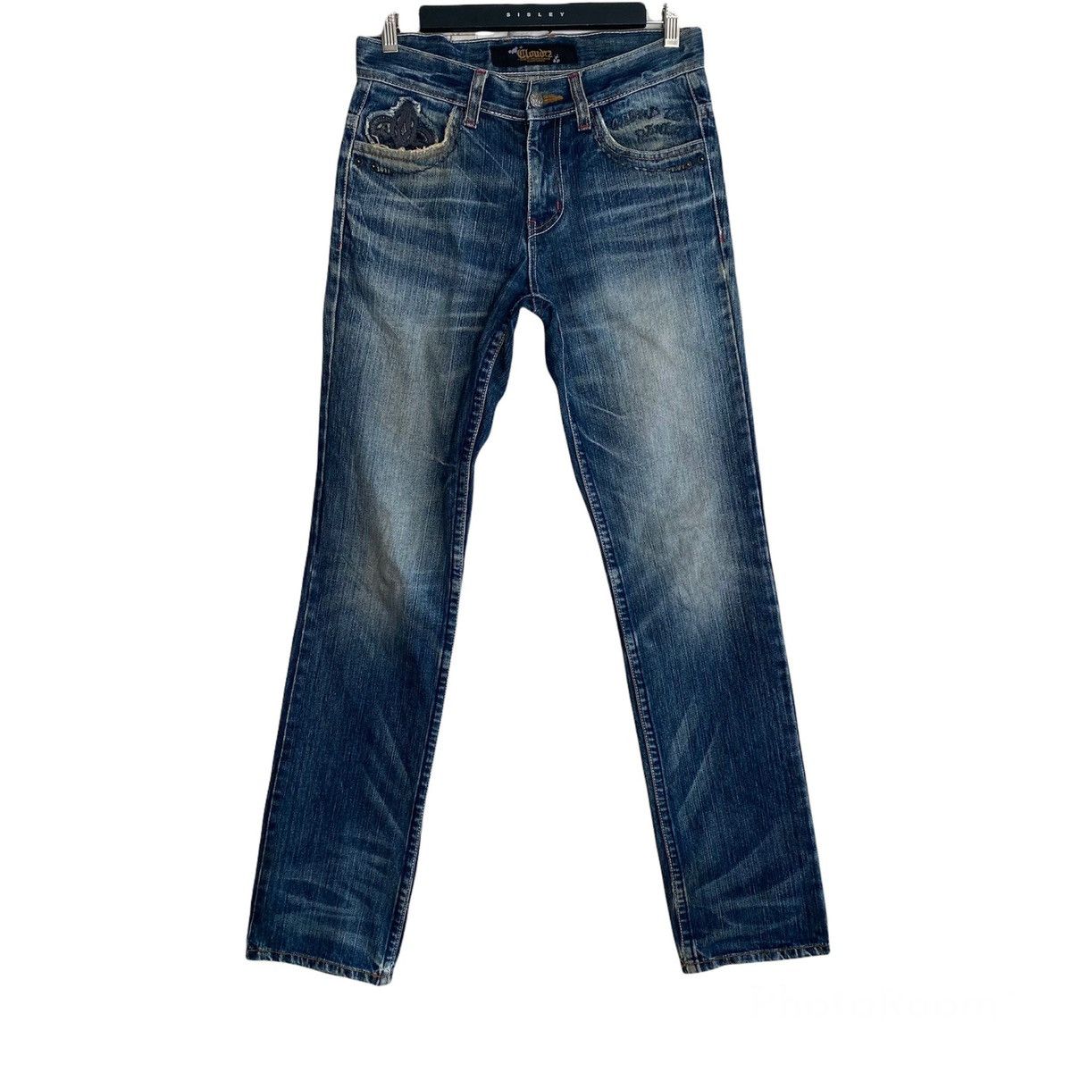 Japanese Brand Japanese Brand CLOUD72 Denim Embroidery Cross Cemetery Jeans Size US 30 / EU 46 - 3 Thumbnail