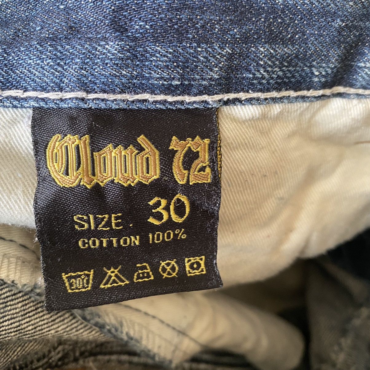 Japanese Brand Japanese Brand CLOUD72 Denim Embroidery Cross Cemetery Jeans Size US 30 / EU 46 - 16 Thumbnail