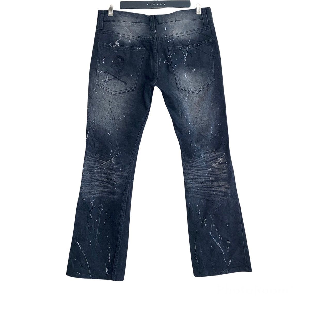 Japanese Brand Japanese Brand K.U.I Black Denim Flare Jeans Painter Size US 32 / EU 48 - 1 Thumbnail